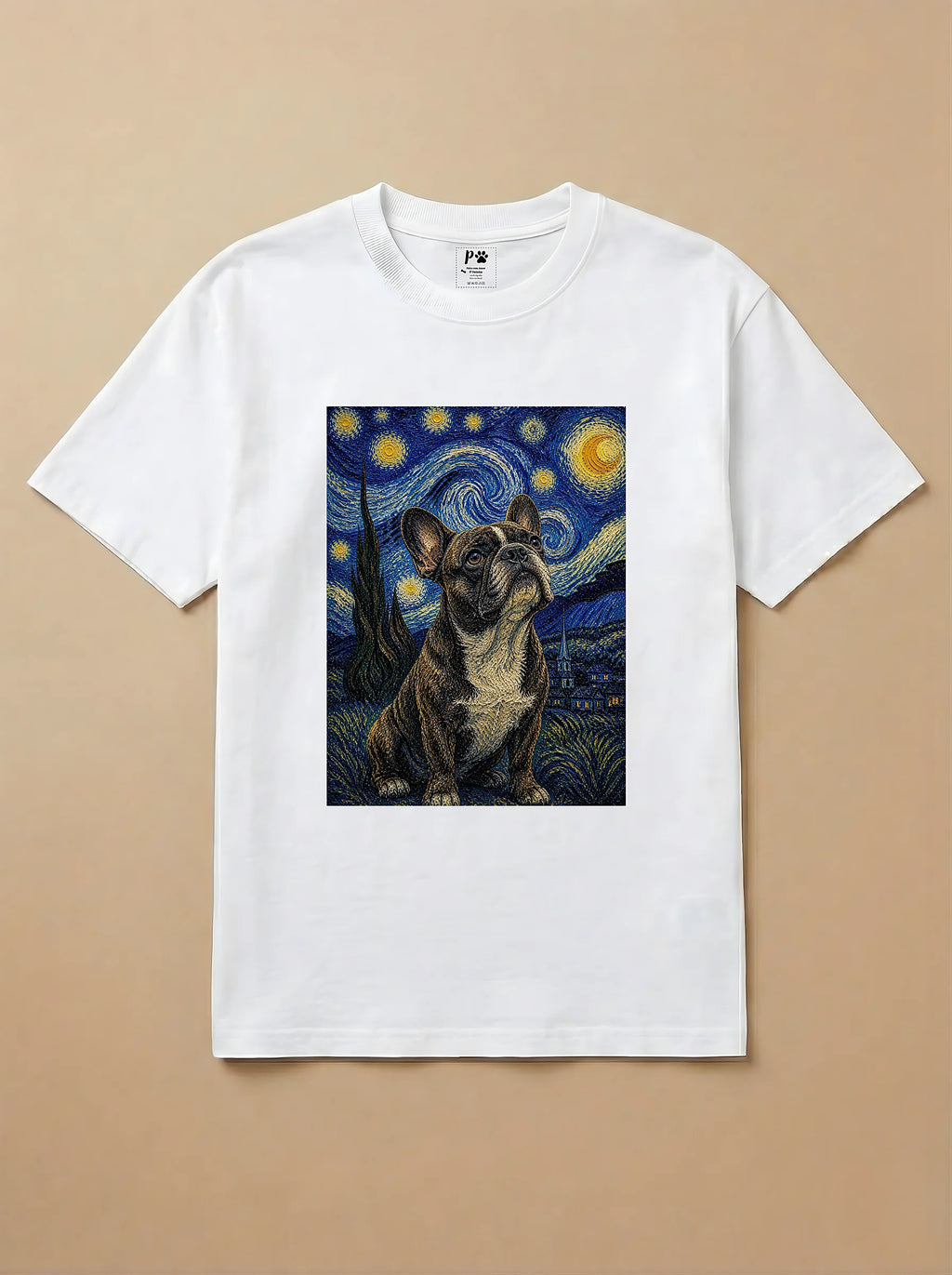Camisa Noite Estrelada - Bulldog Francês