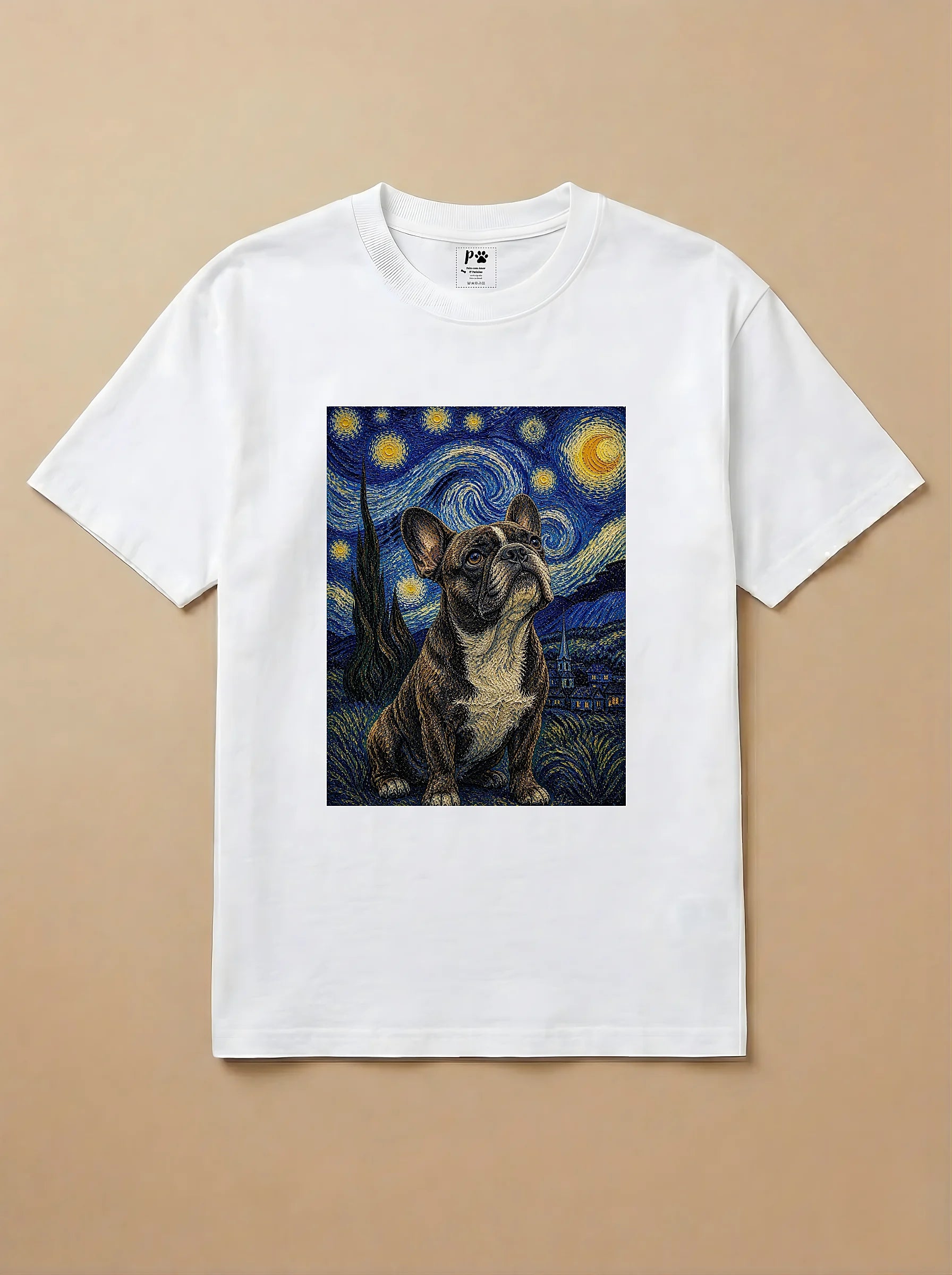 Camisa Noite Estrelada - Bulldog Francês