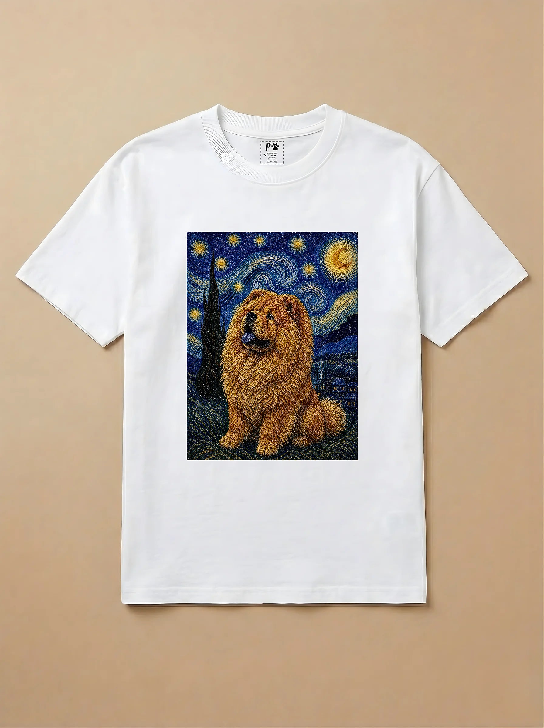 Camisa Noite Estrelada - Chow Chow