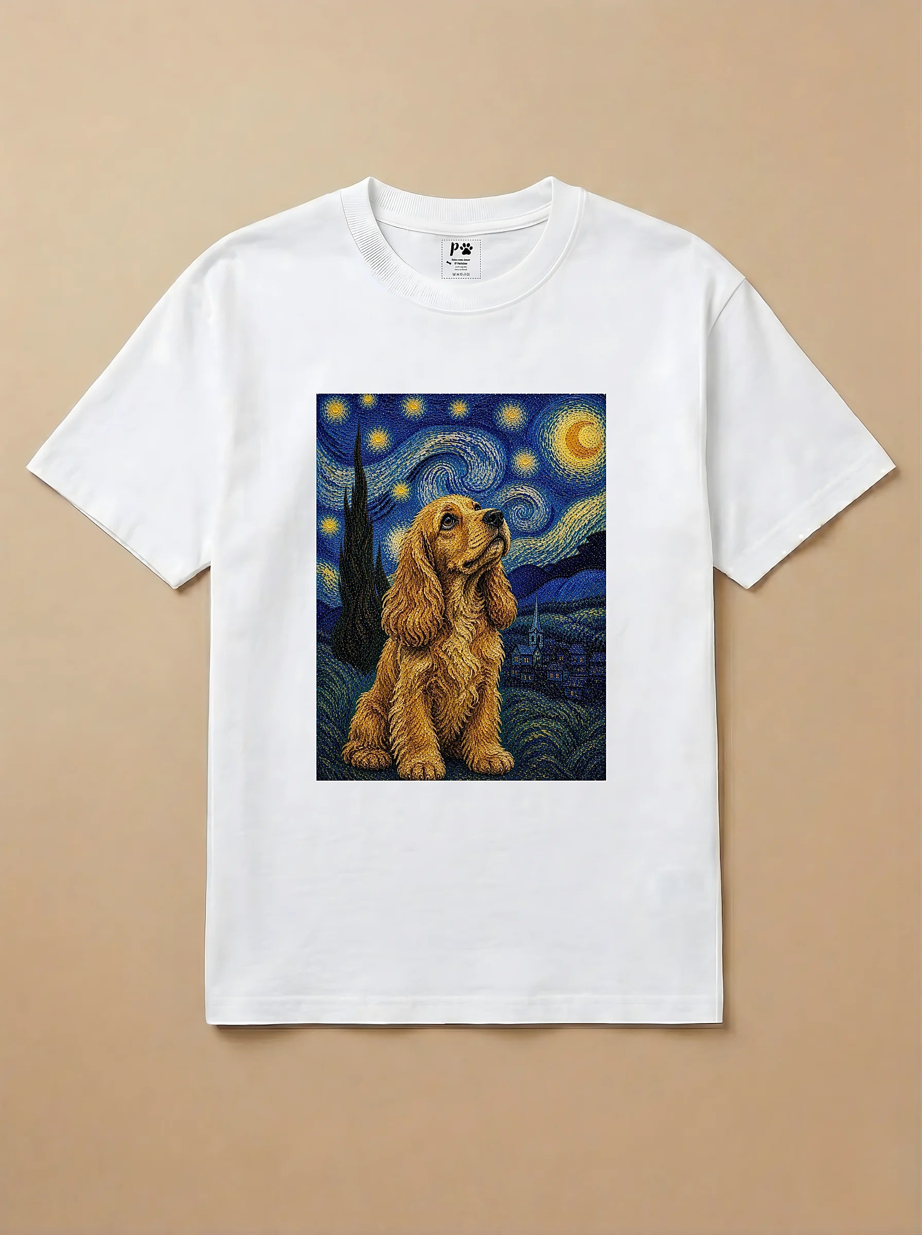 Camisa Noite Estrelada - Cocker Spaniel