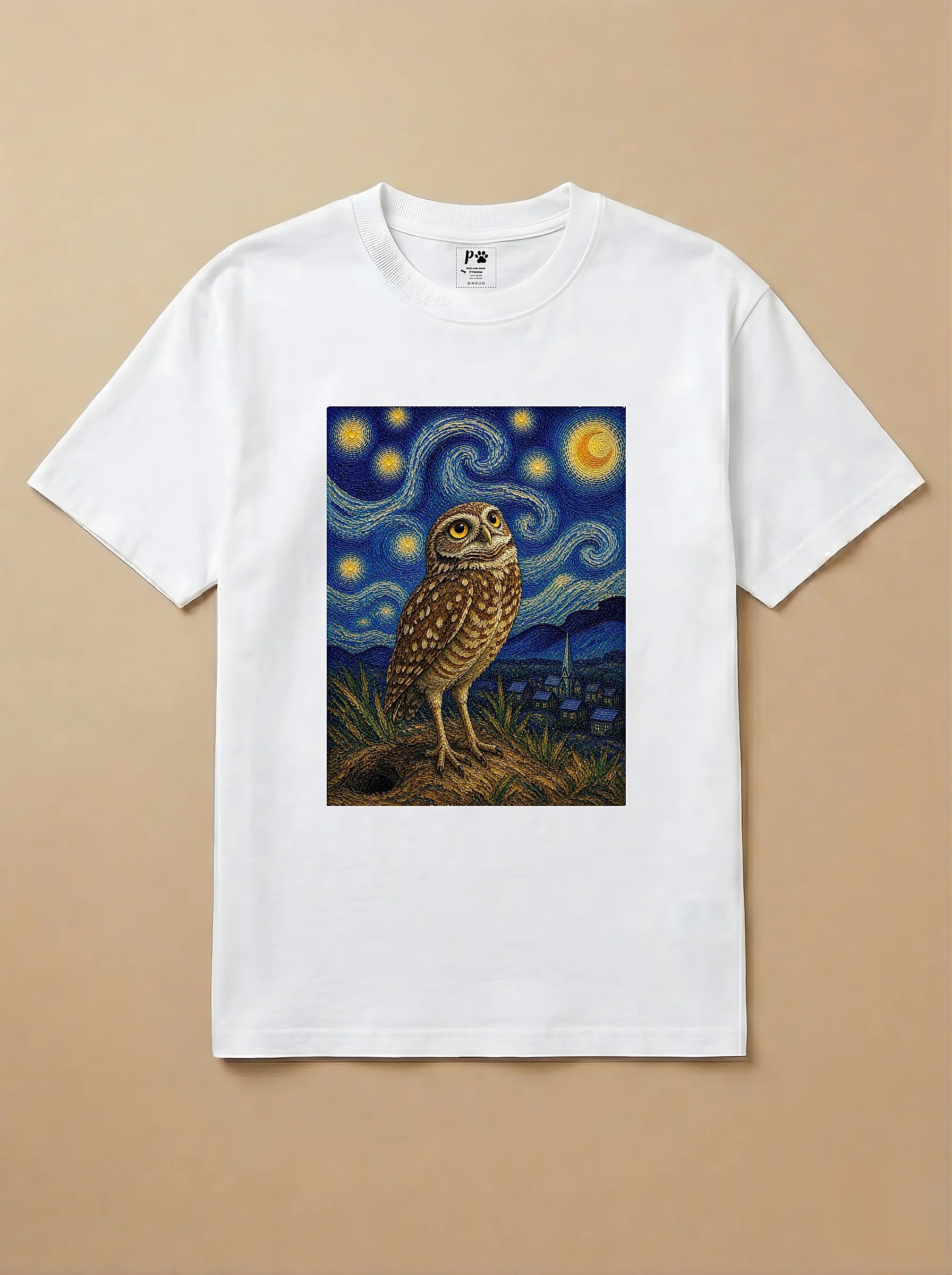 Camisa Noite Estrelada - Coruja