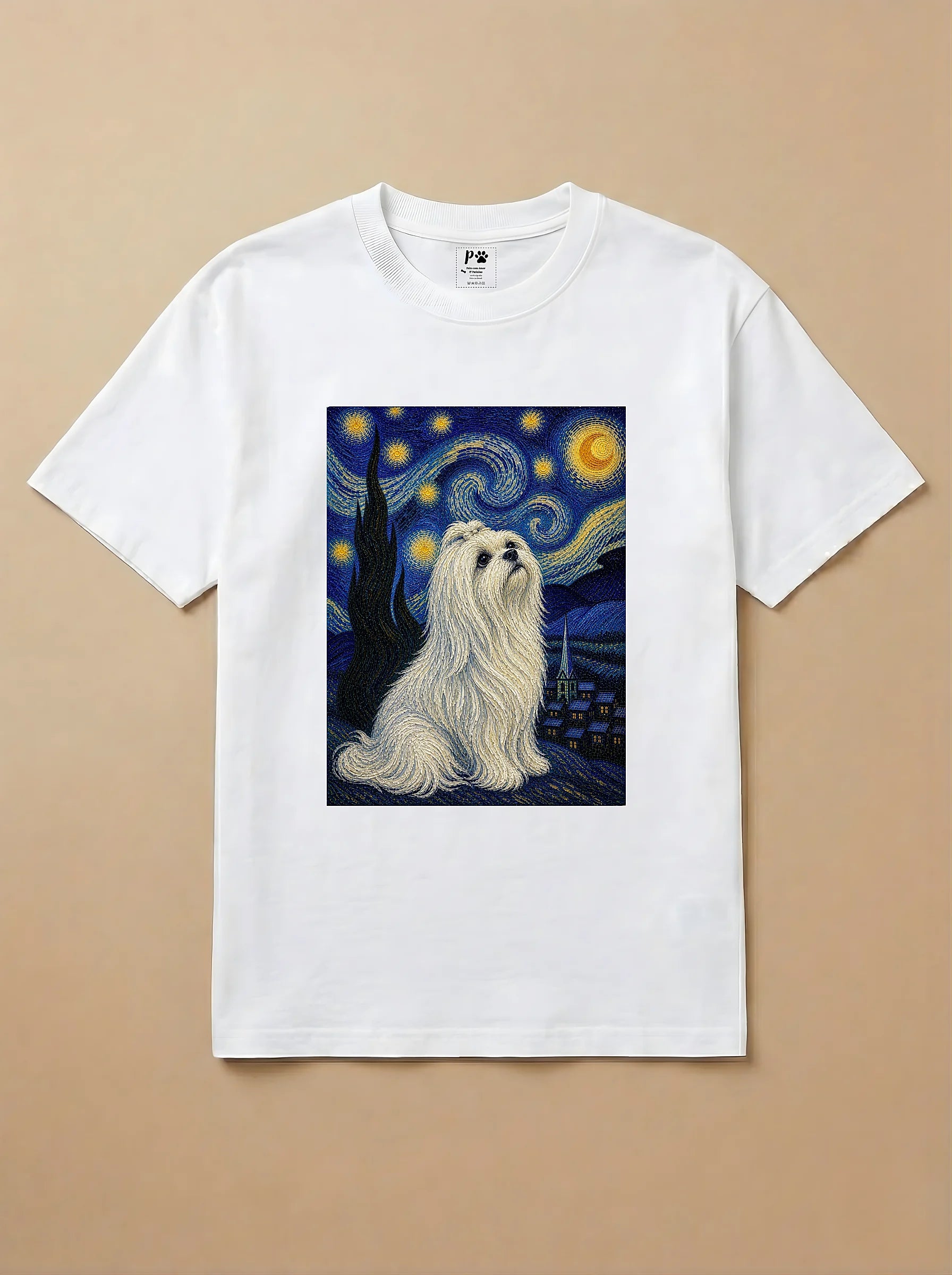 Camisa Noite Estrelada - Maltês