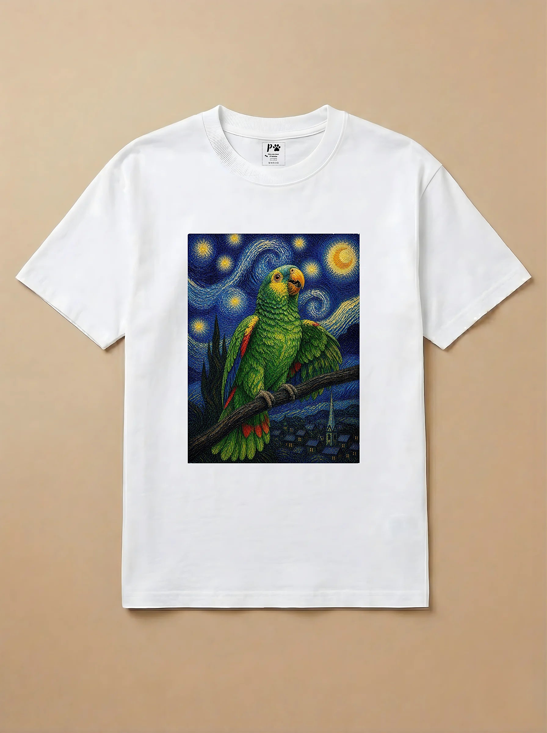 Camisa Noite Estrelada - Papagaio