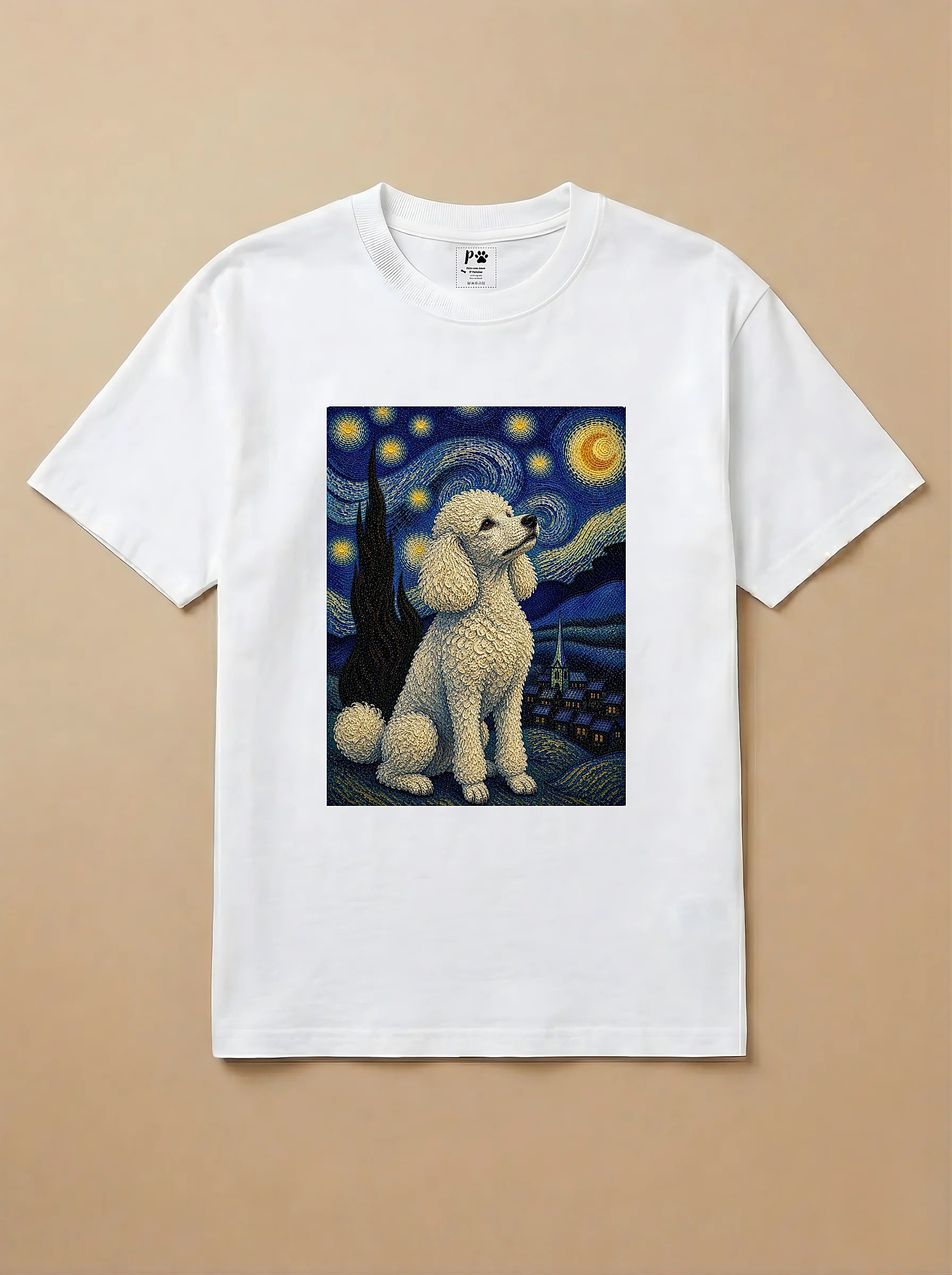 Camisa Noite Estrelada - Poodle