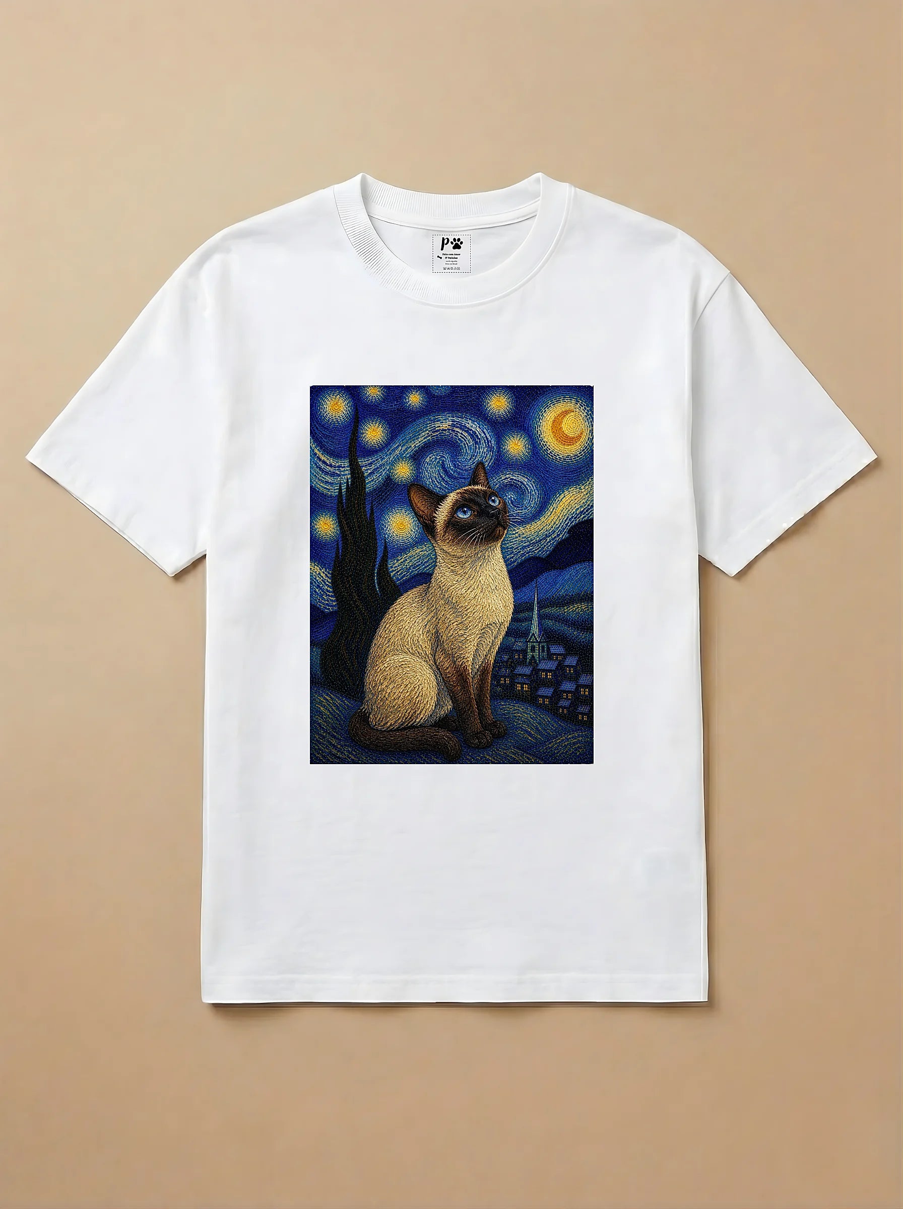 Camisa Noite Estrelada - Siamês