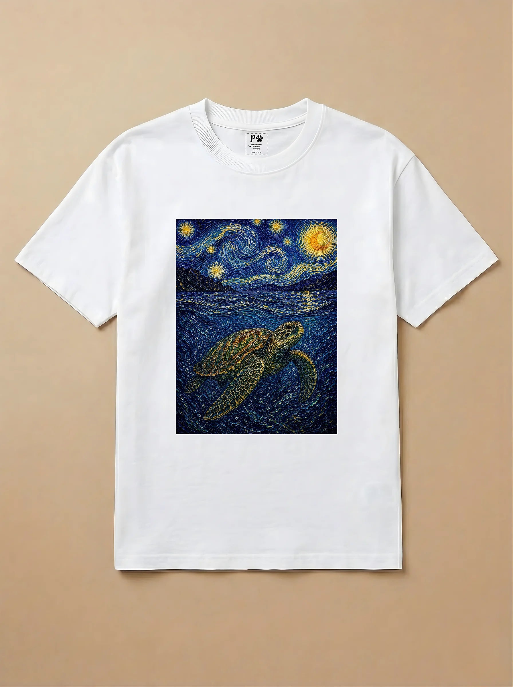 Camisa Noite Estrelada - Tartaruga