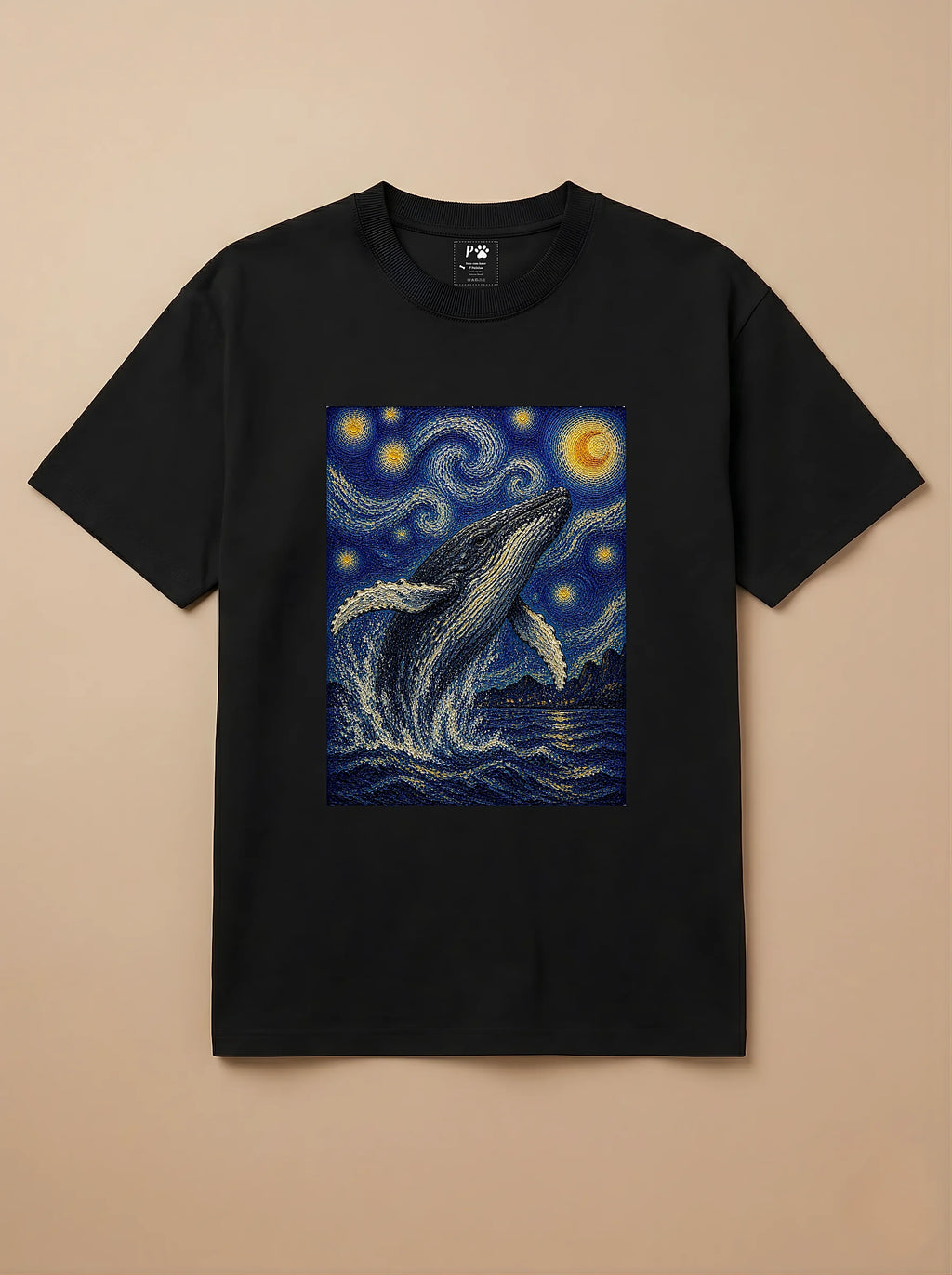 Camisa Noite Estrelada - Baleia