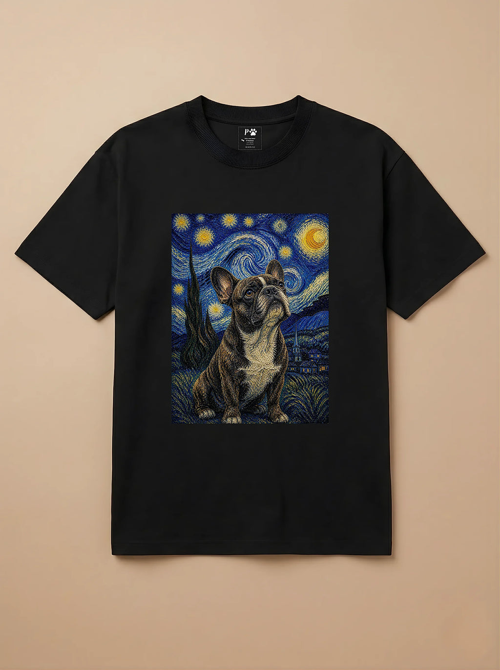 Camisa Noite Estrelada - Bulldog Francês