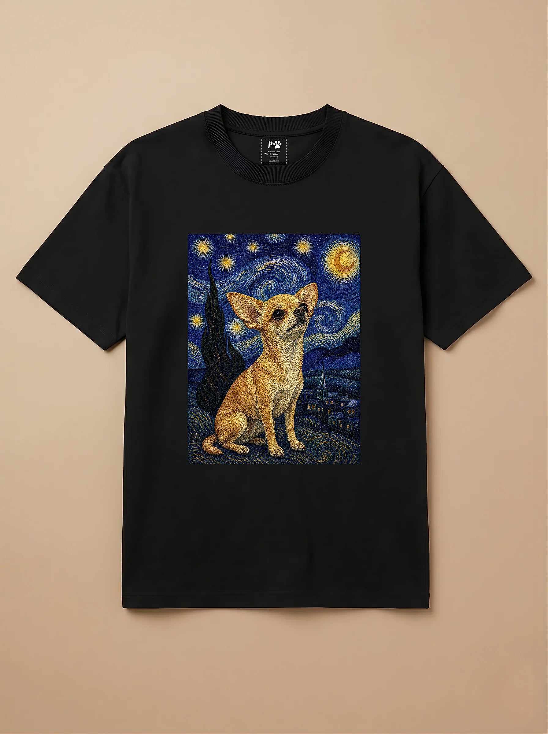 Camisa Noite Estrelada - Chihuahua