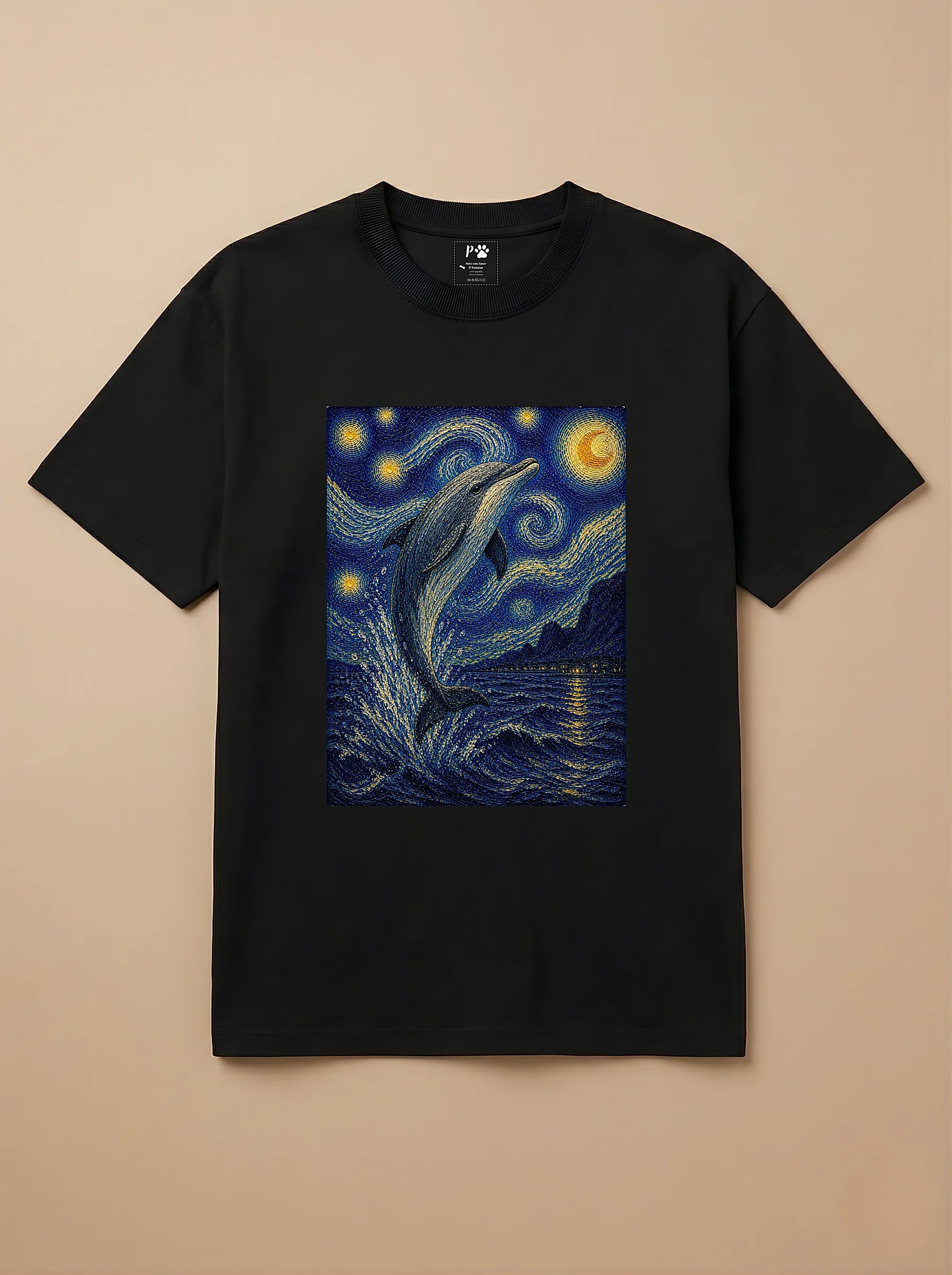 Camisa Noite Estrelada - Golfinho