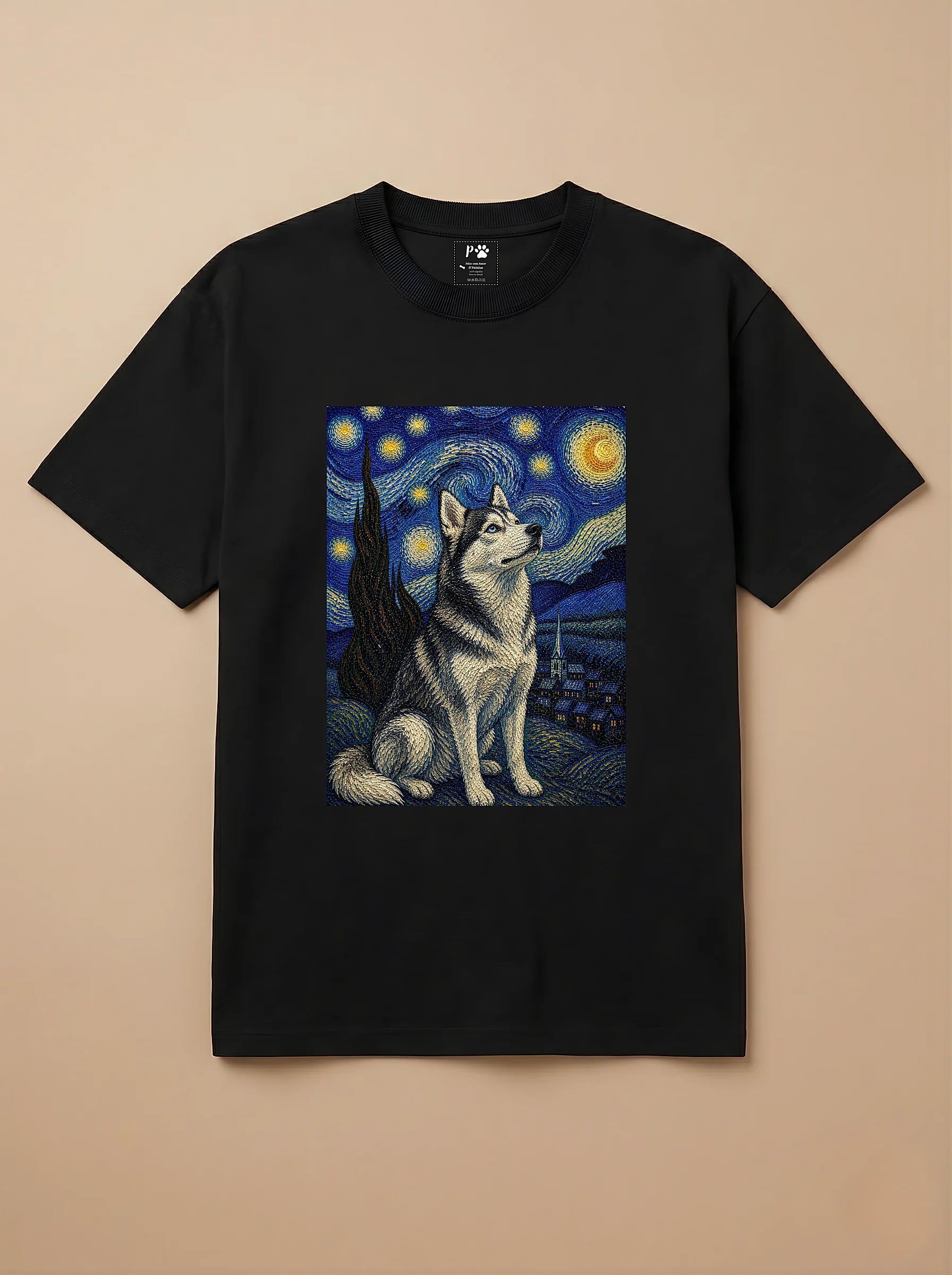 Camisa Noite Estrelada - Husky