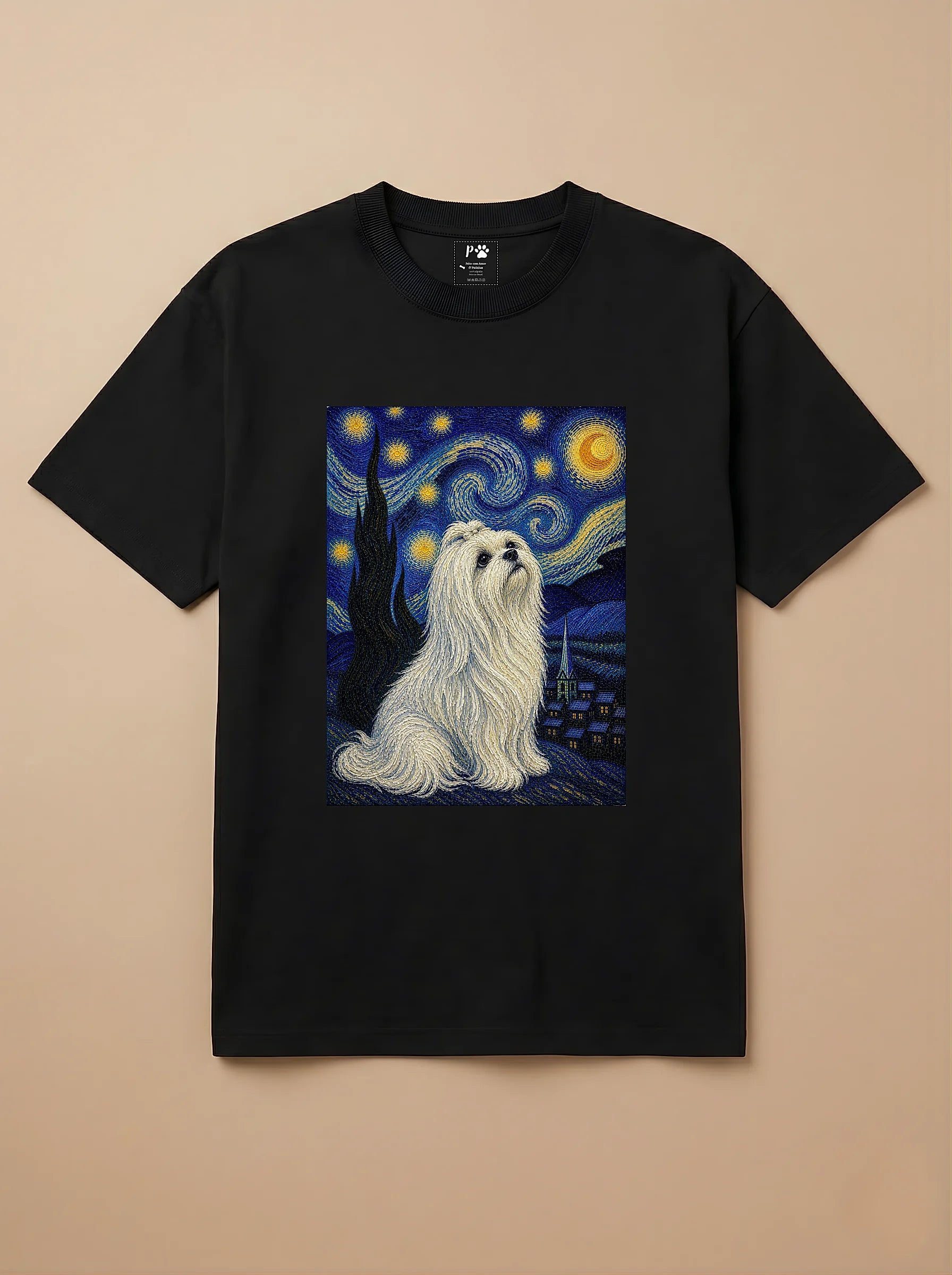 Camisa Noite Estrelada - Maltês