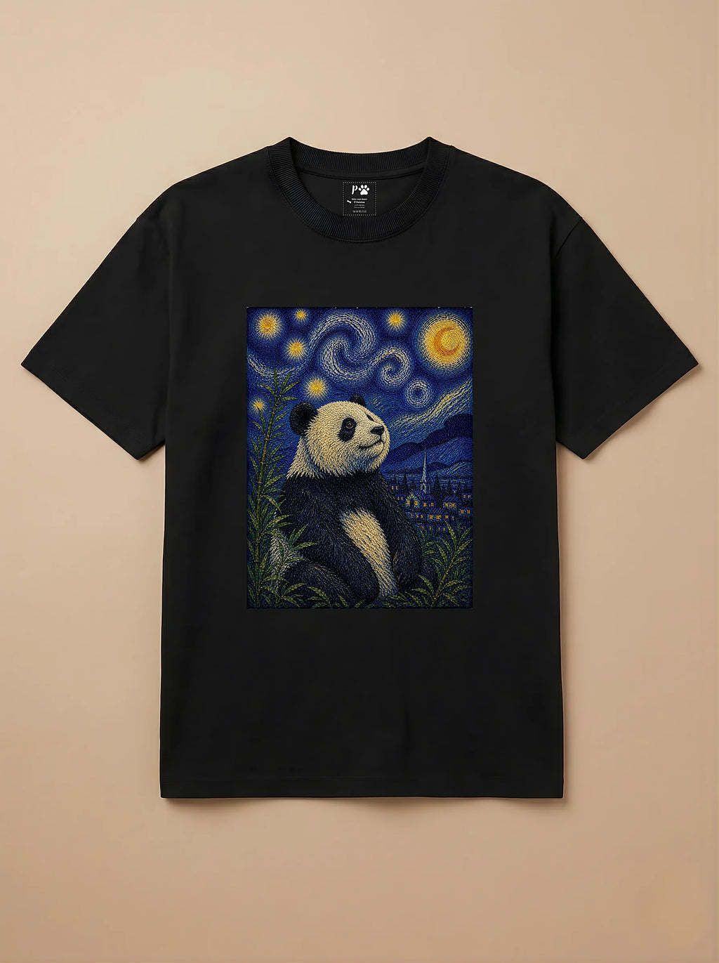 Camisa Noite Estrelada - Panda