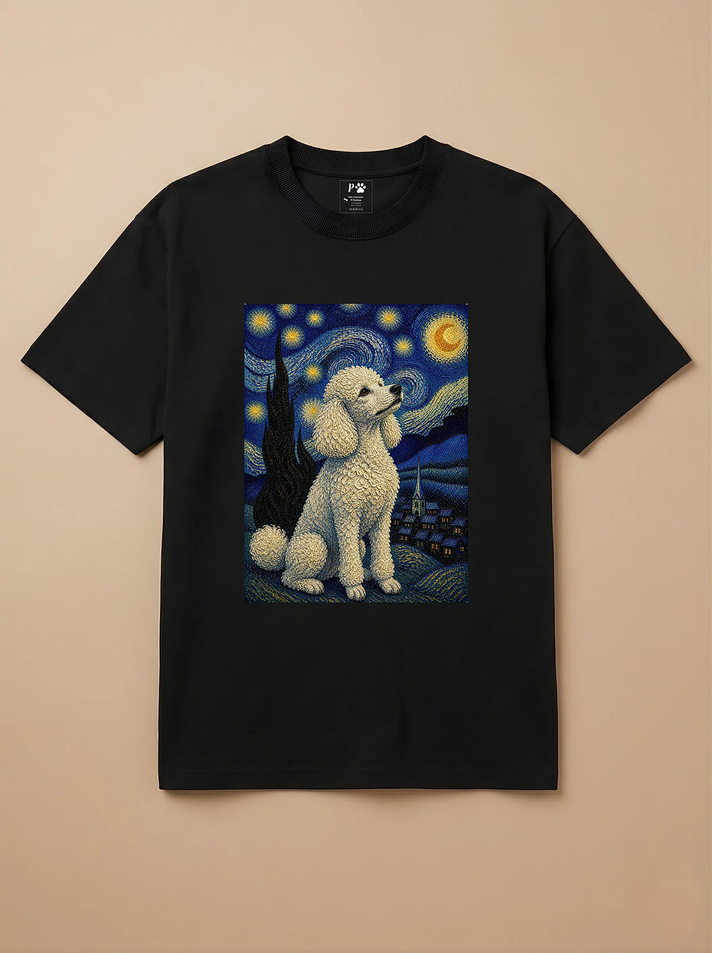 Camisa Noite Estrelada - Poodle