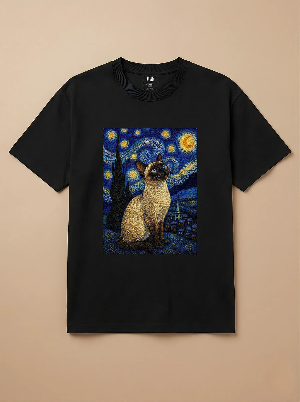 Camisa Noite Estrelada - Siamês
