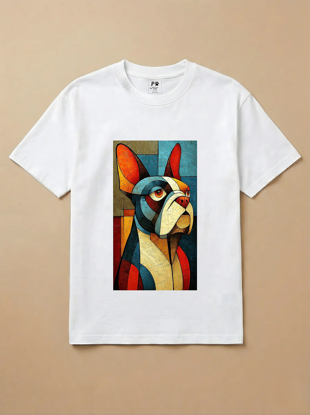 Camisa Cubismo - Bulldog Francês