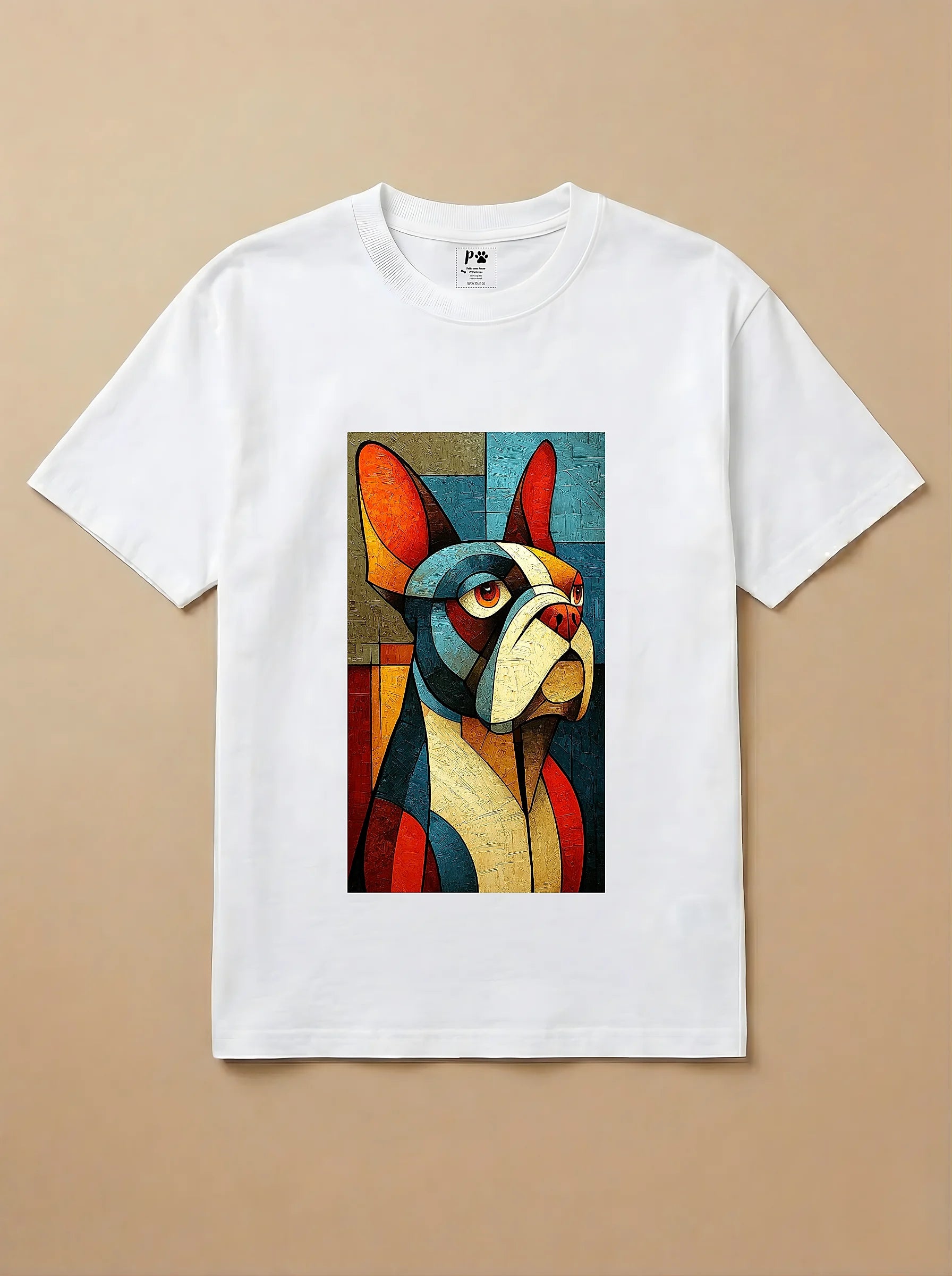 Camisa Cubismo - Bulldog Francês