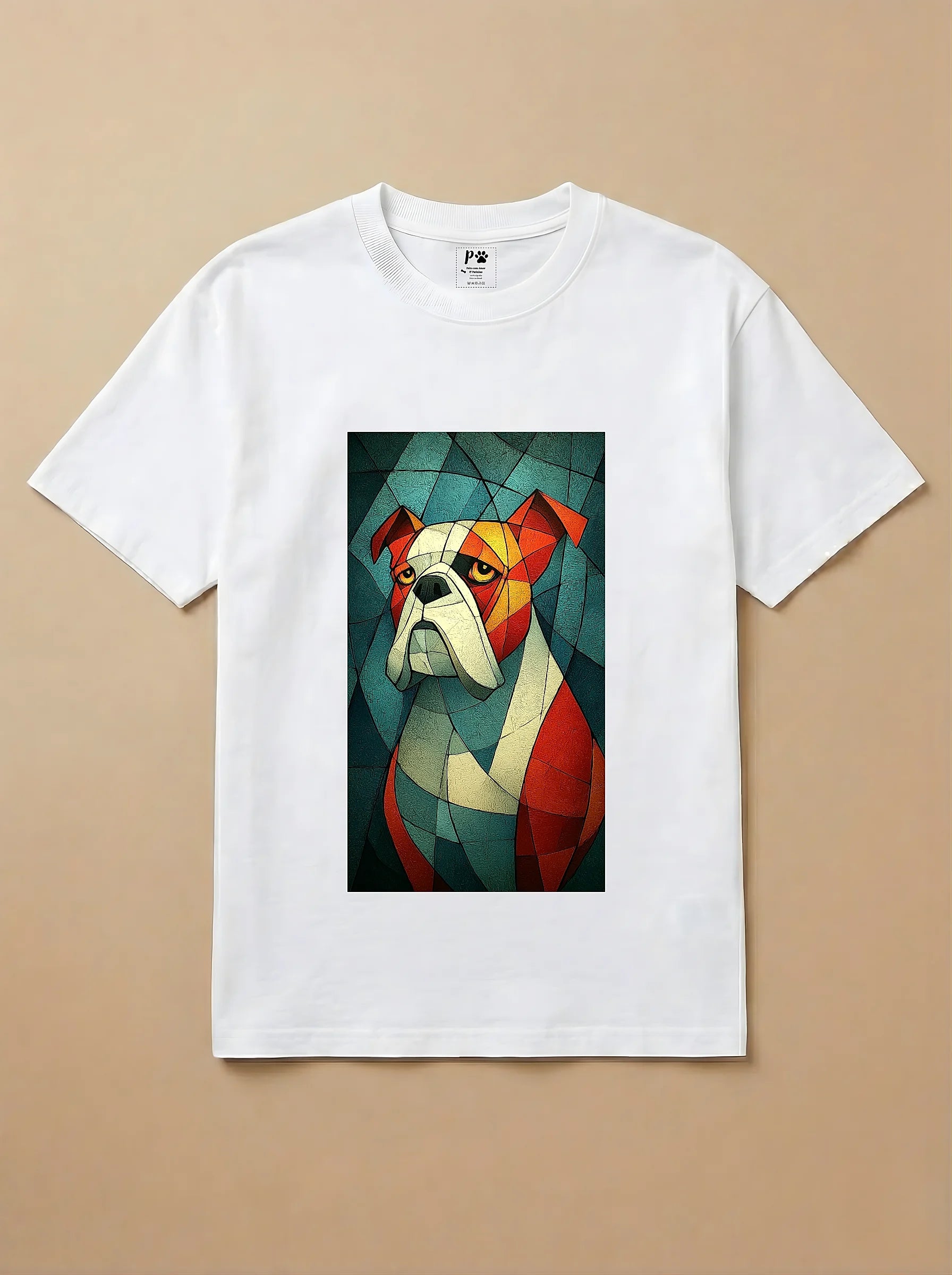 Camisa Cubismo - Bulldog Inglês