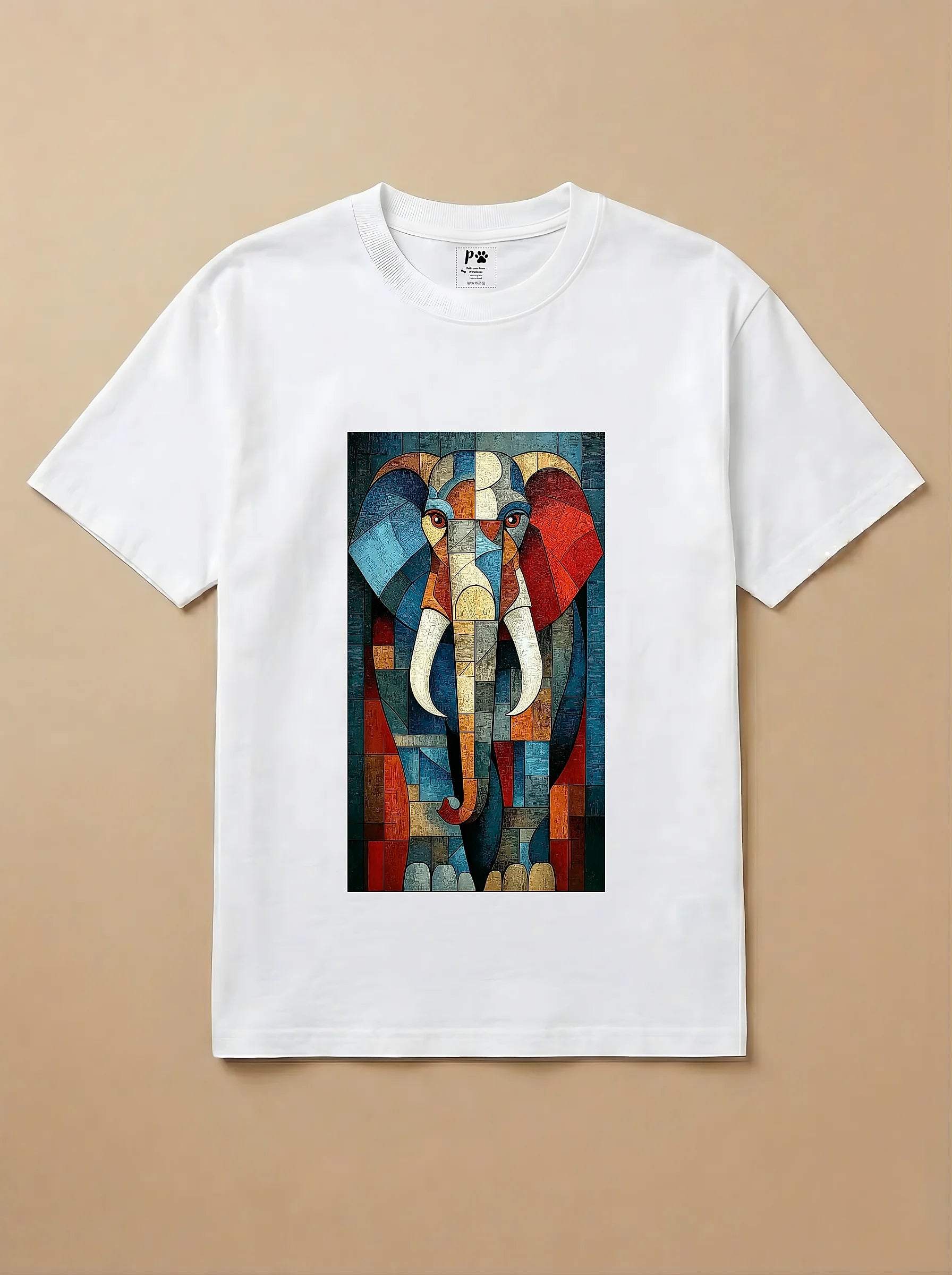 Camisa Cubismo - Elefante