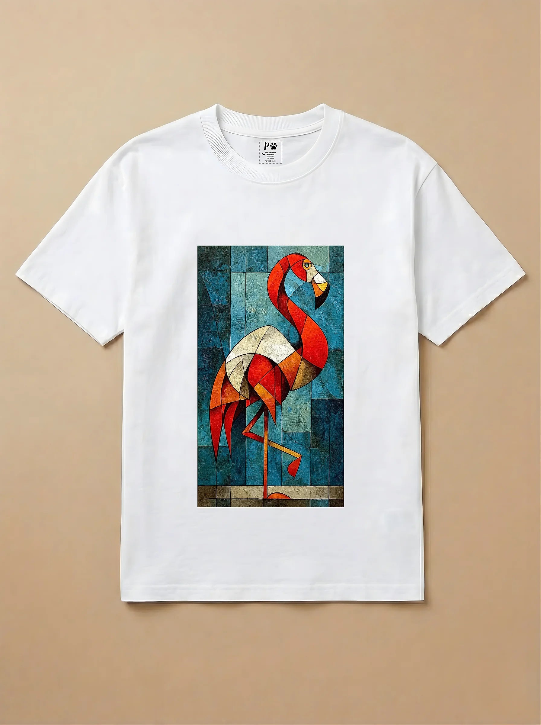 Camisa Cubismo - Flamingo