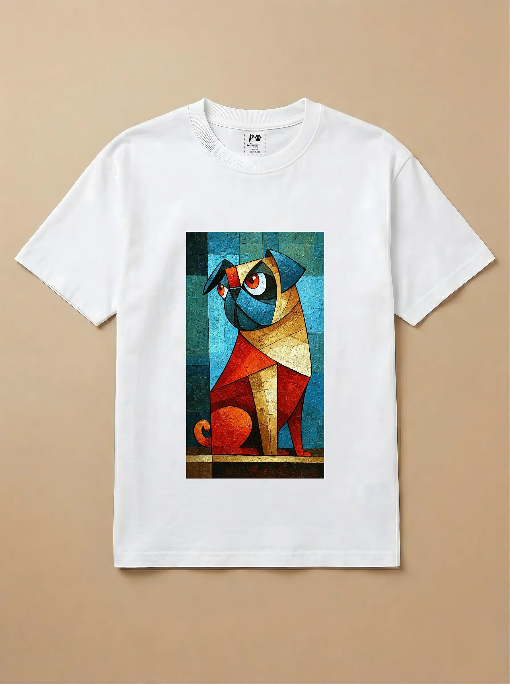 Camisa Cubismo - Pug