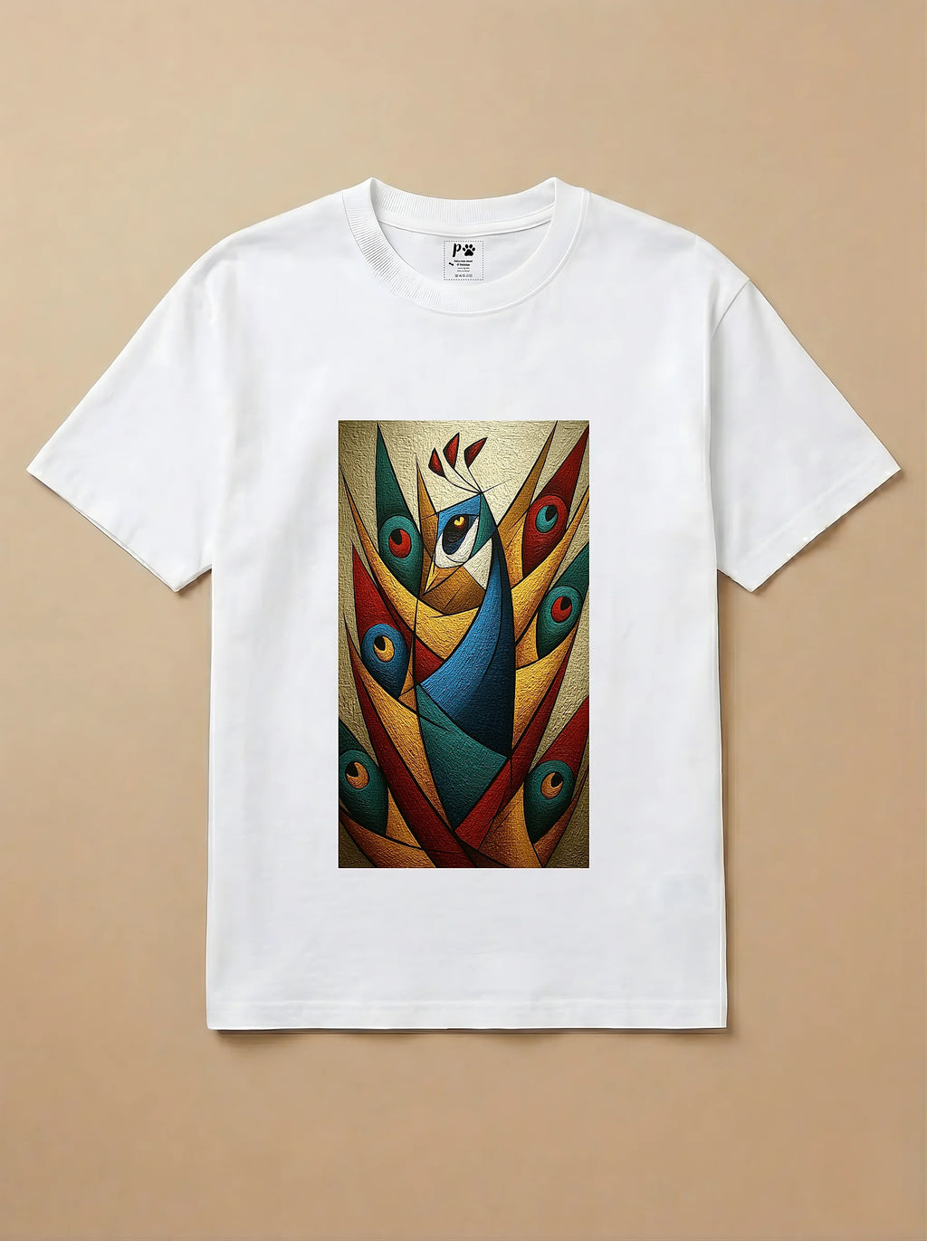 Camisa Cubismo - Pavão