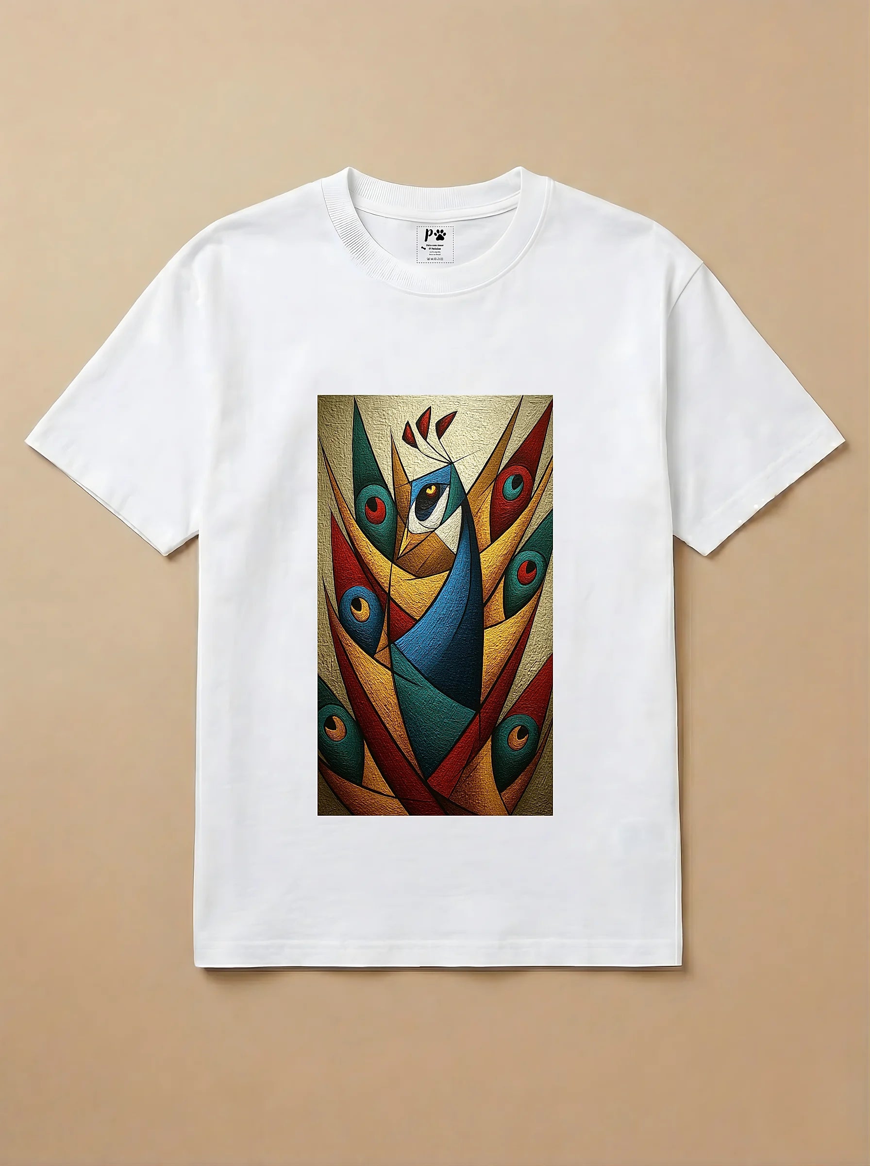 Camisa Cubismo - Pavão