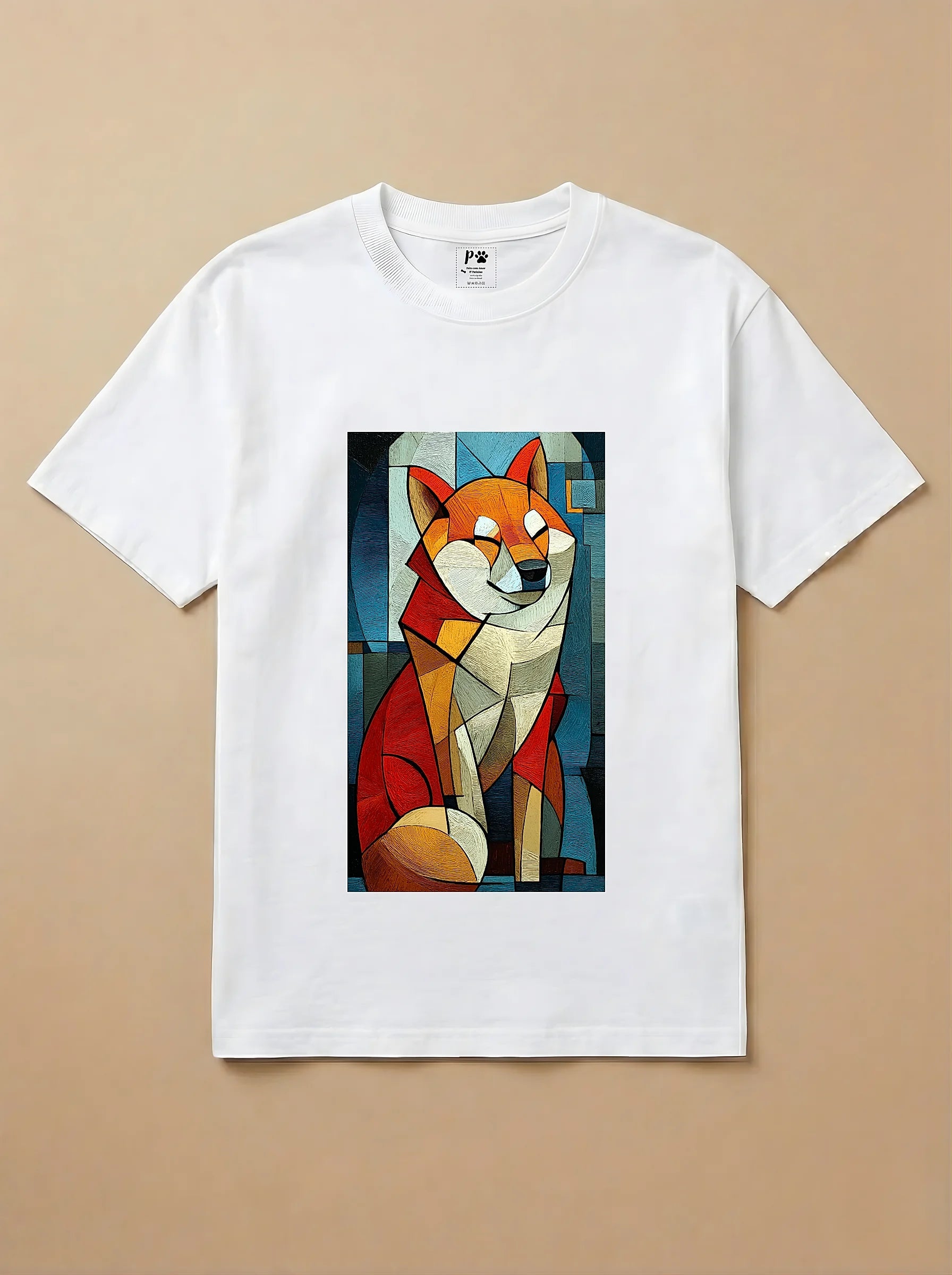 Camisa Cubismo - Shiba Inu