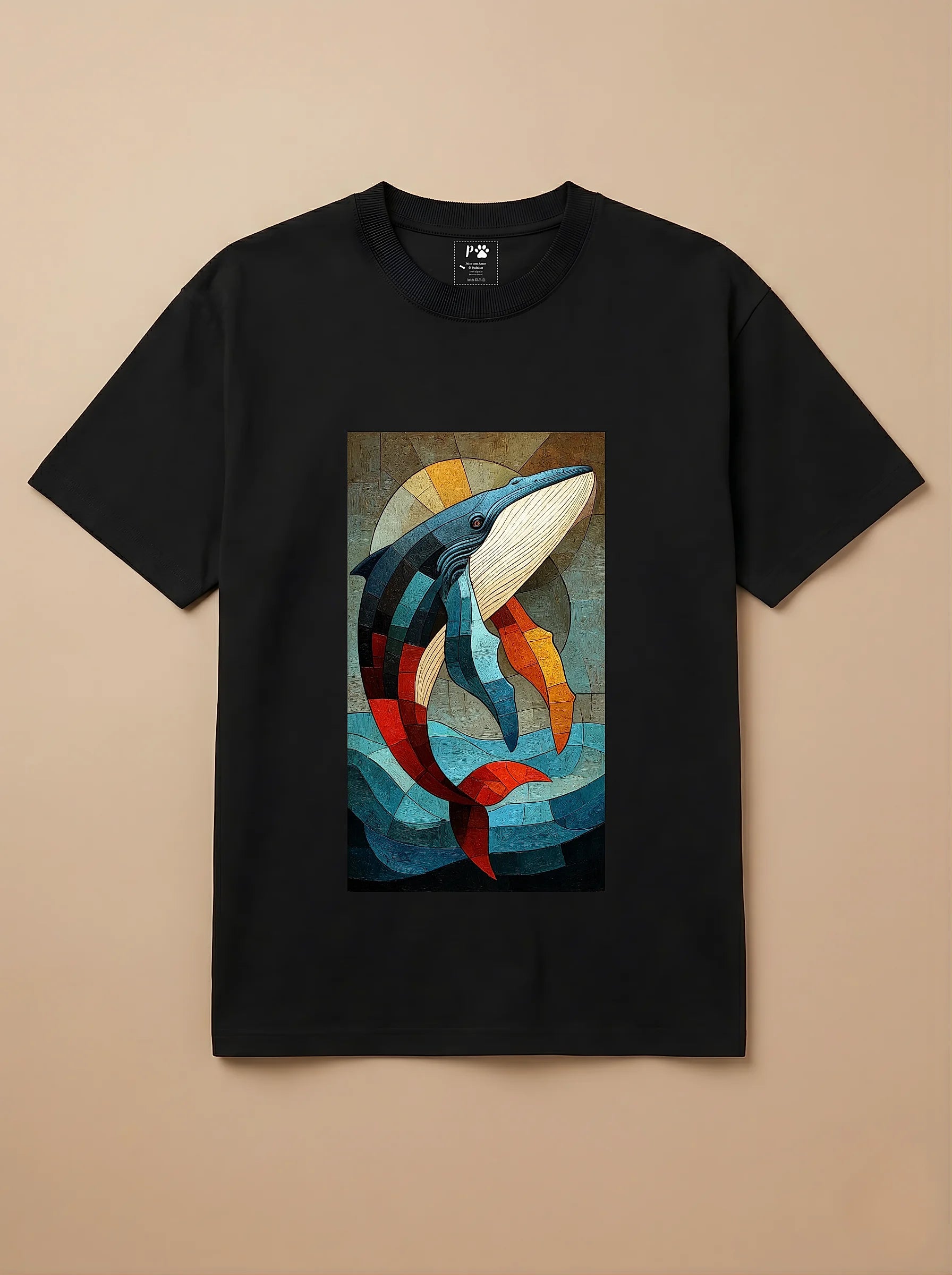 Camisa Cubismo - Baleia