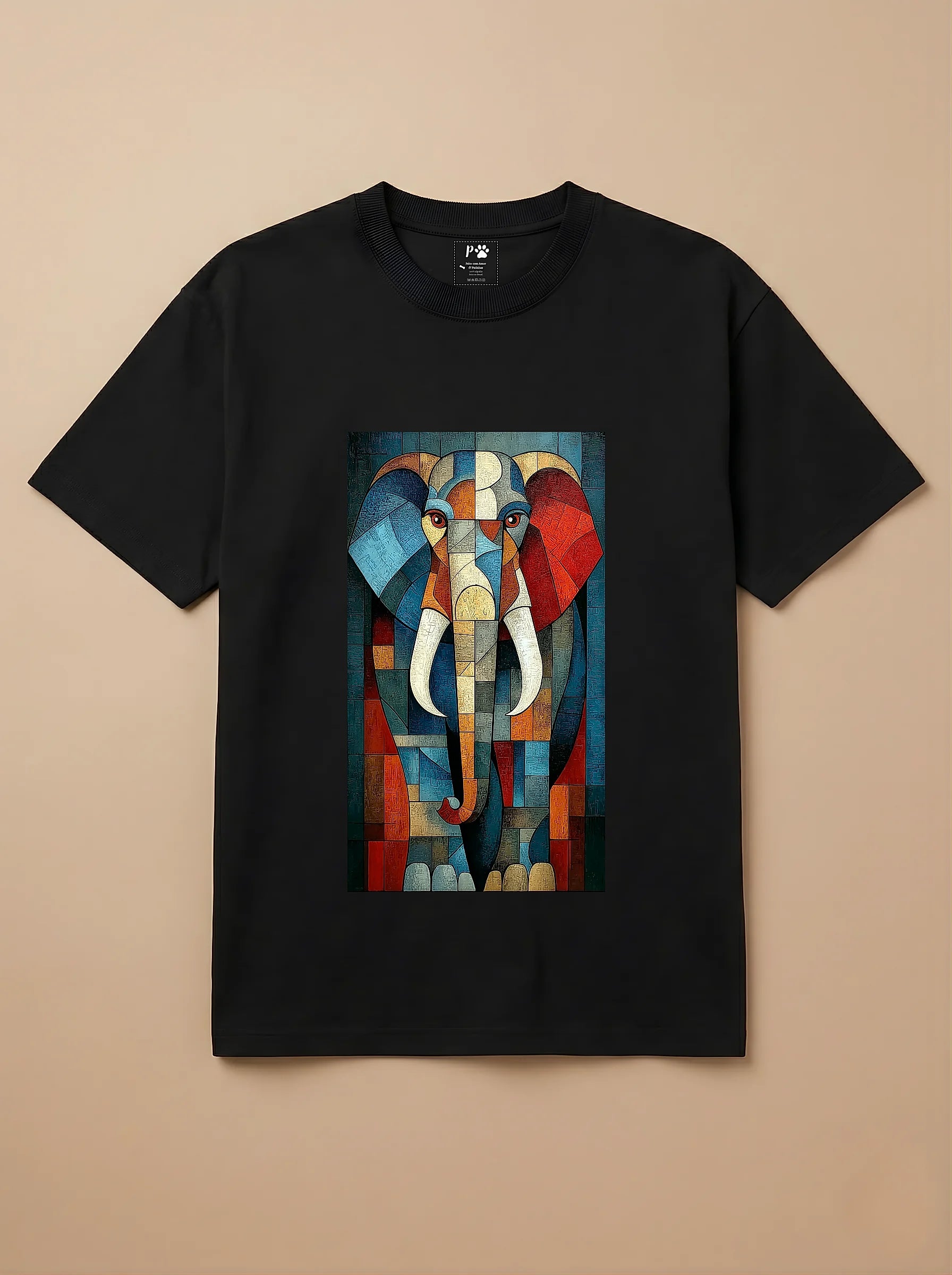 Camisa Cubismo - Elefante