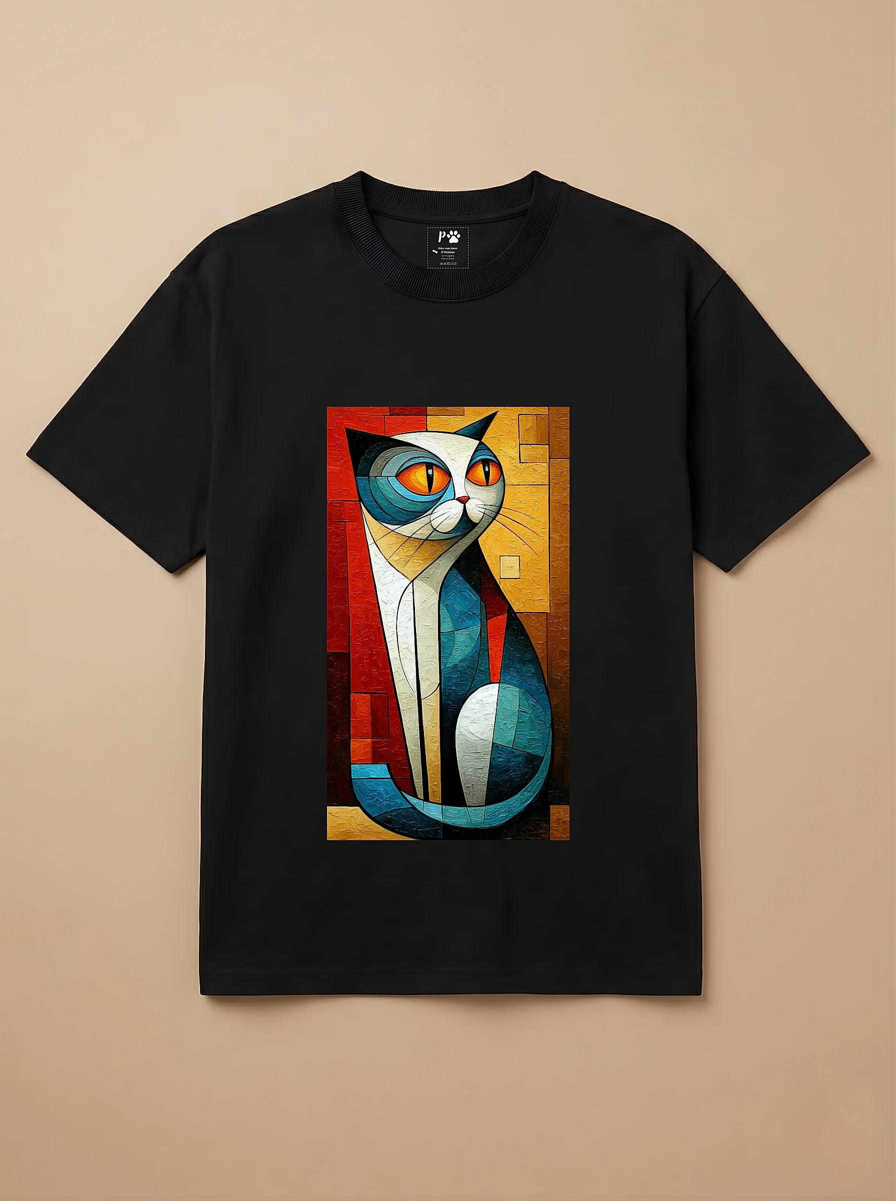 Camisa Cubismo - Gato Escocês
