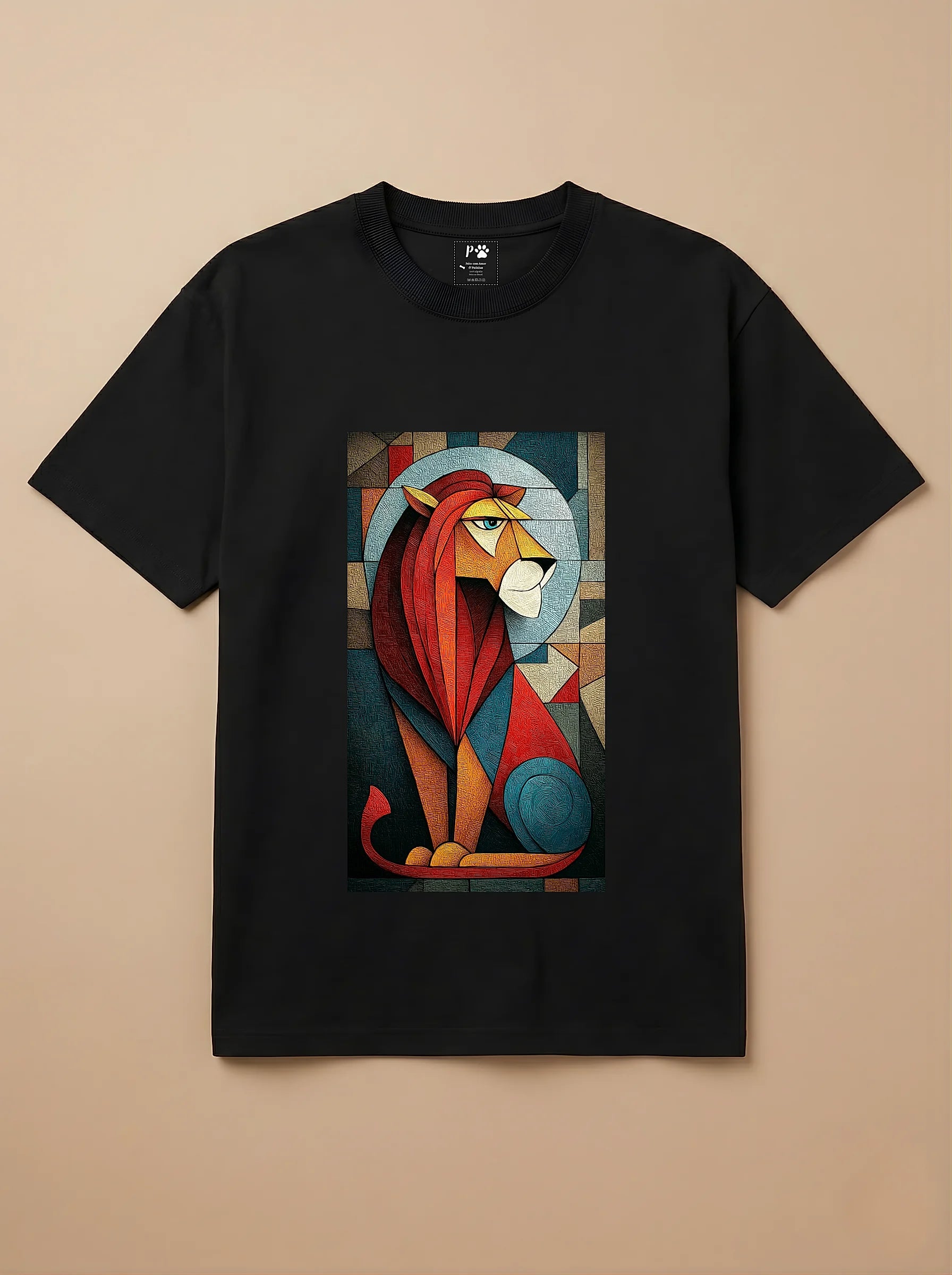 Camisa Cubismo - Leão