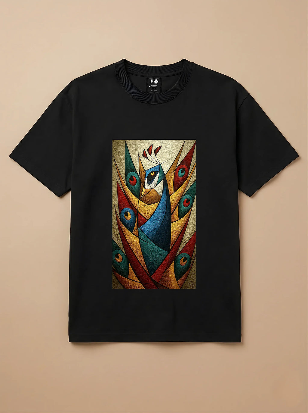 Camisa Cubismo - Pavão