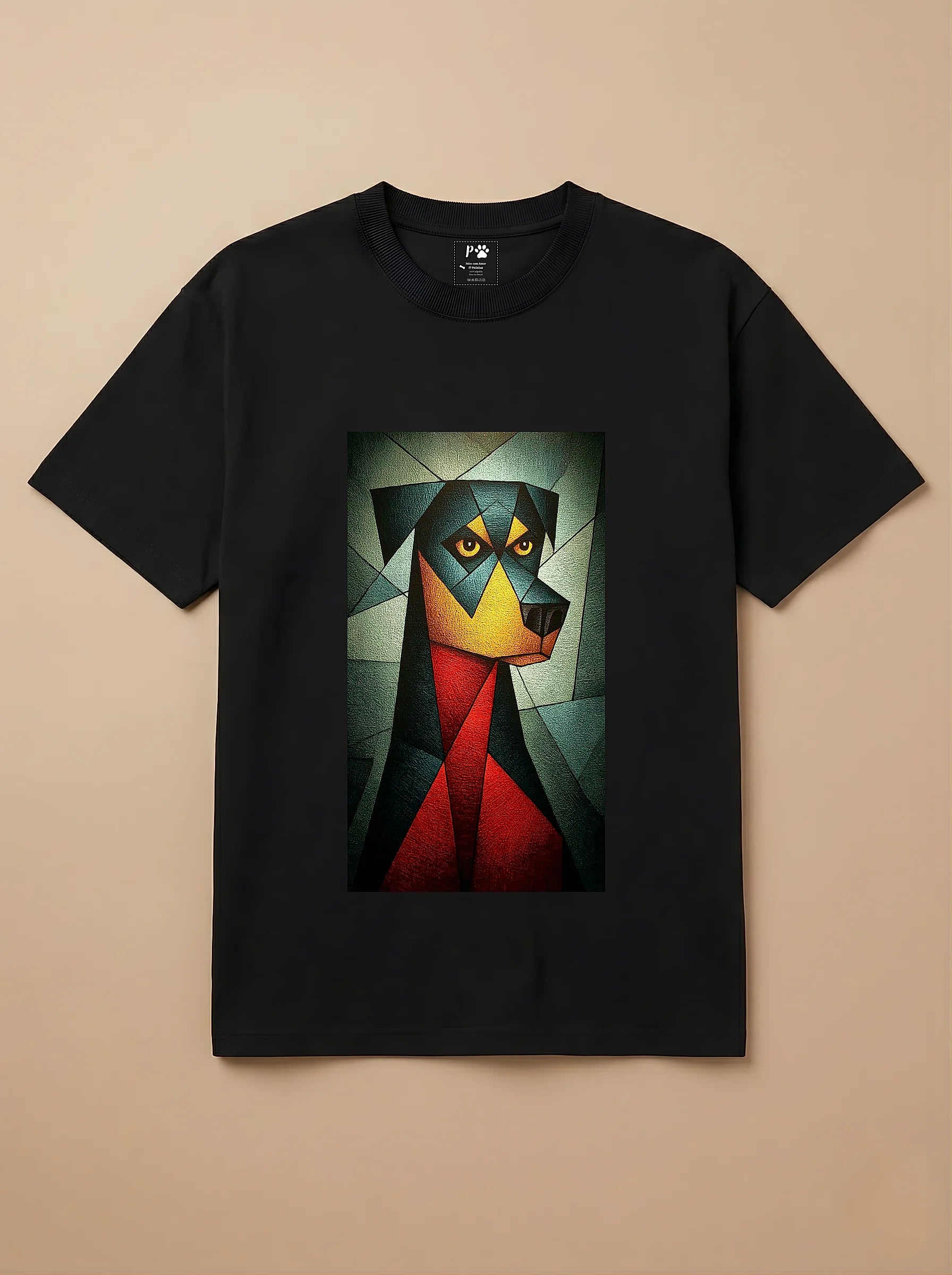 Camisa Cubismo - Rottweiler