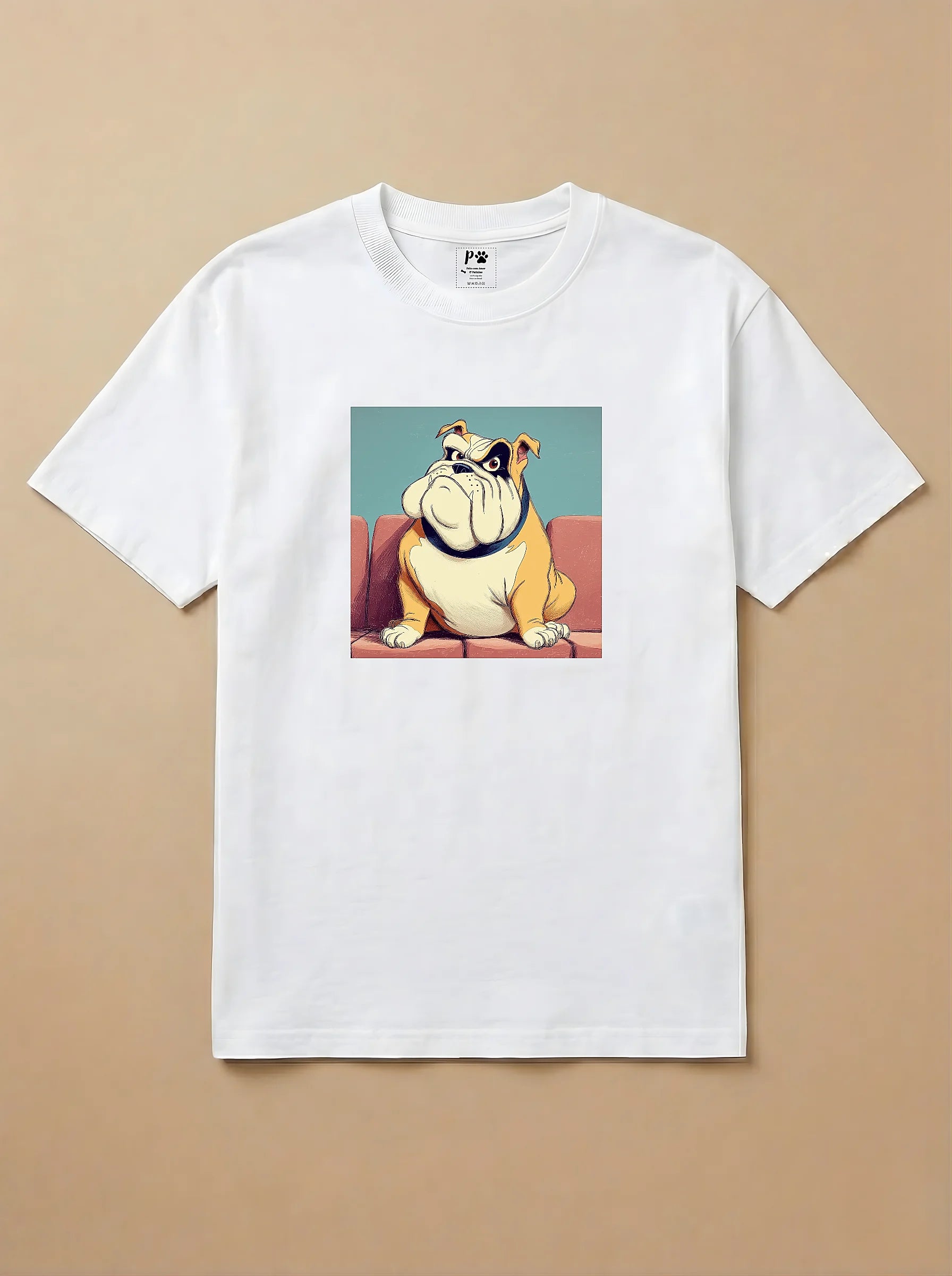 Camisa Desenho Clássico - Bulldog Inglês
