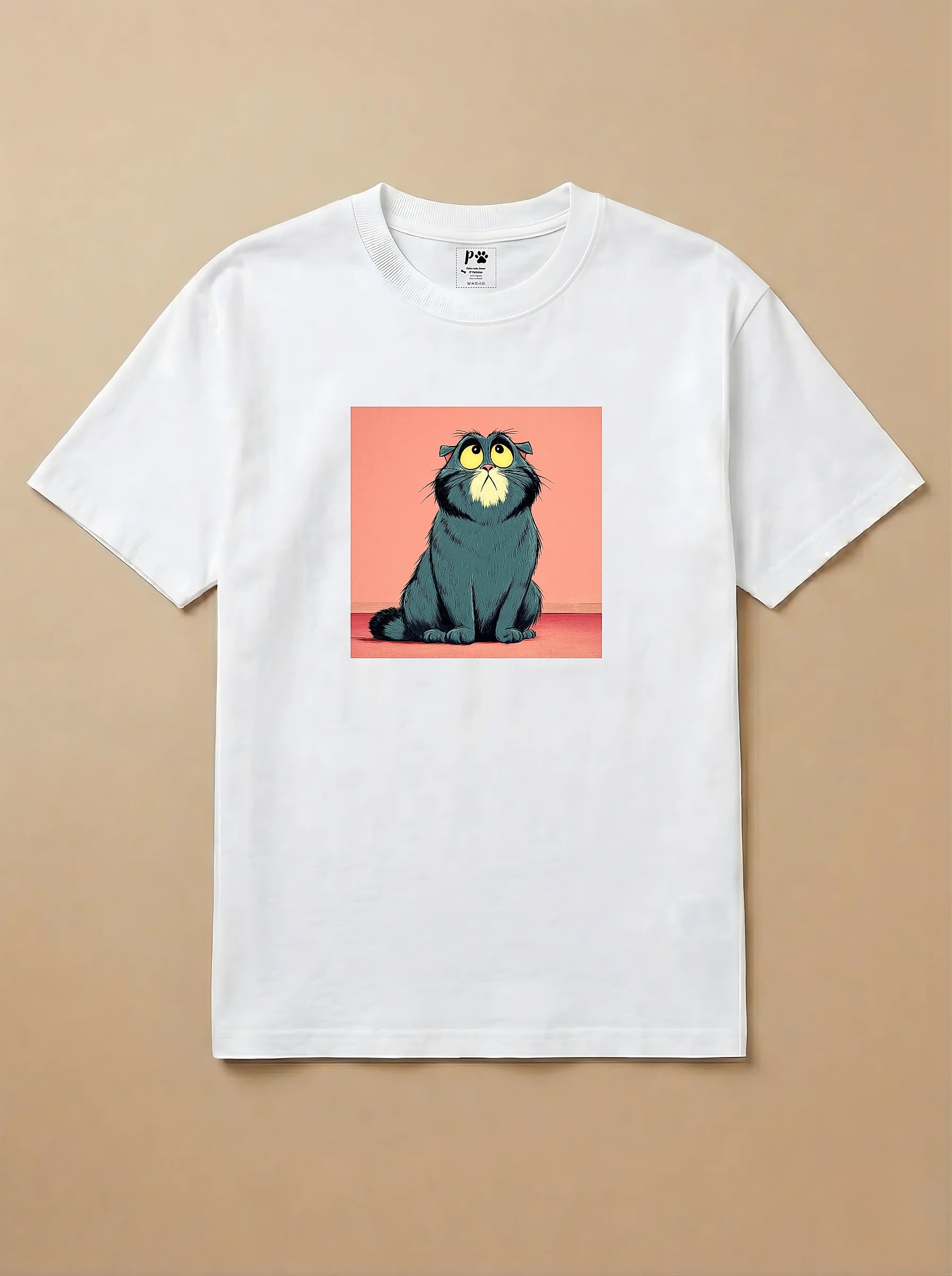 Camisa Desenho Clássico - Gato Escocês