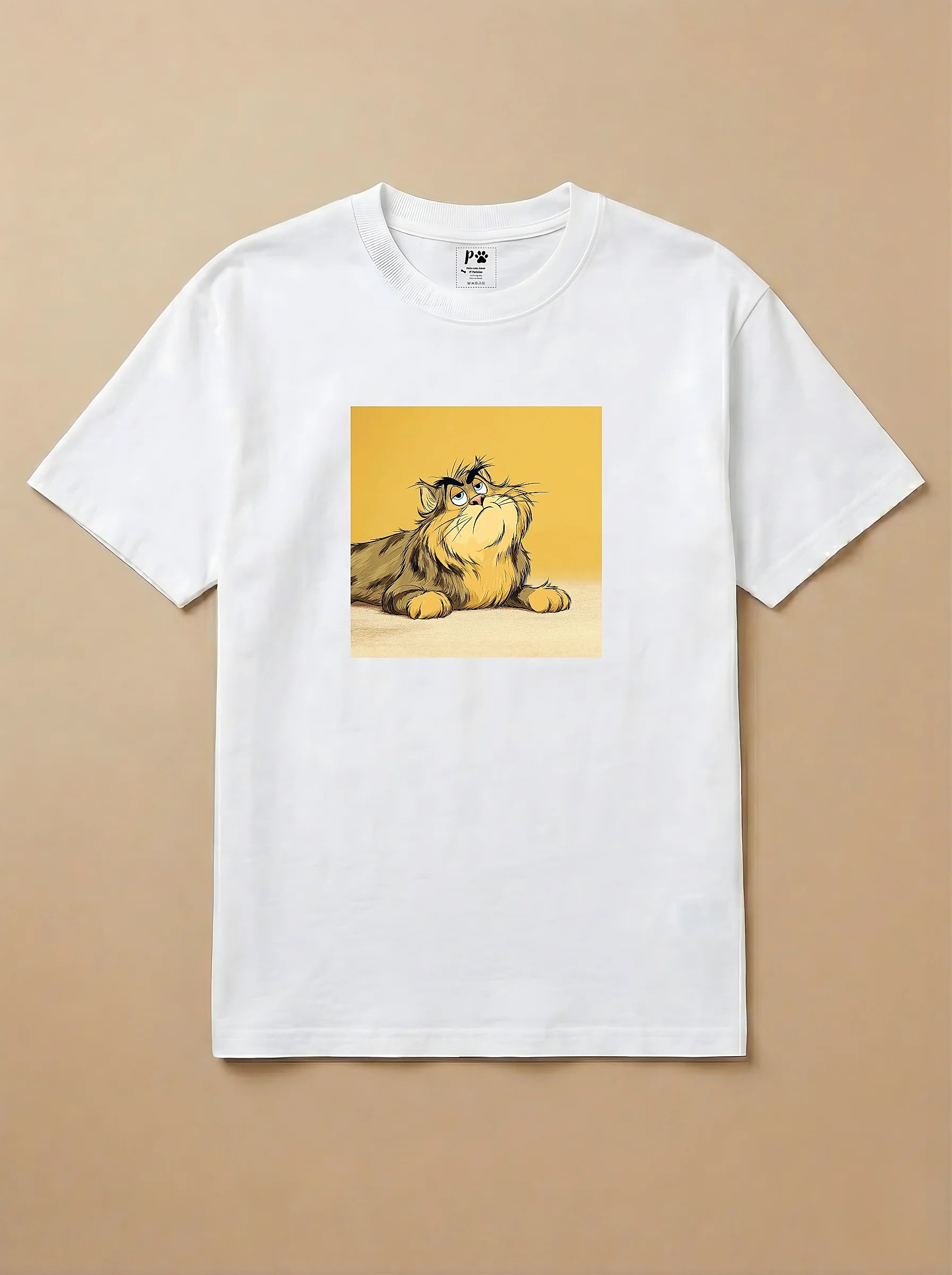 Camisa Desenho Clássico - Gato Maine Coon