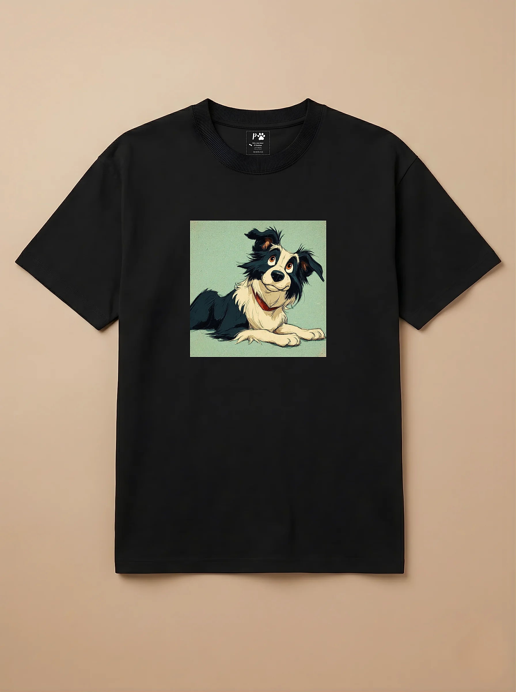 Camisa Desenho Clássico - Border Collie