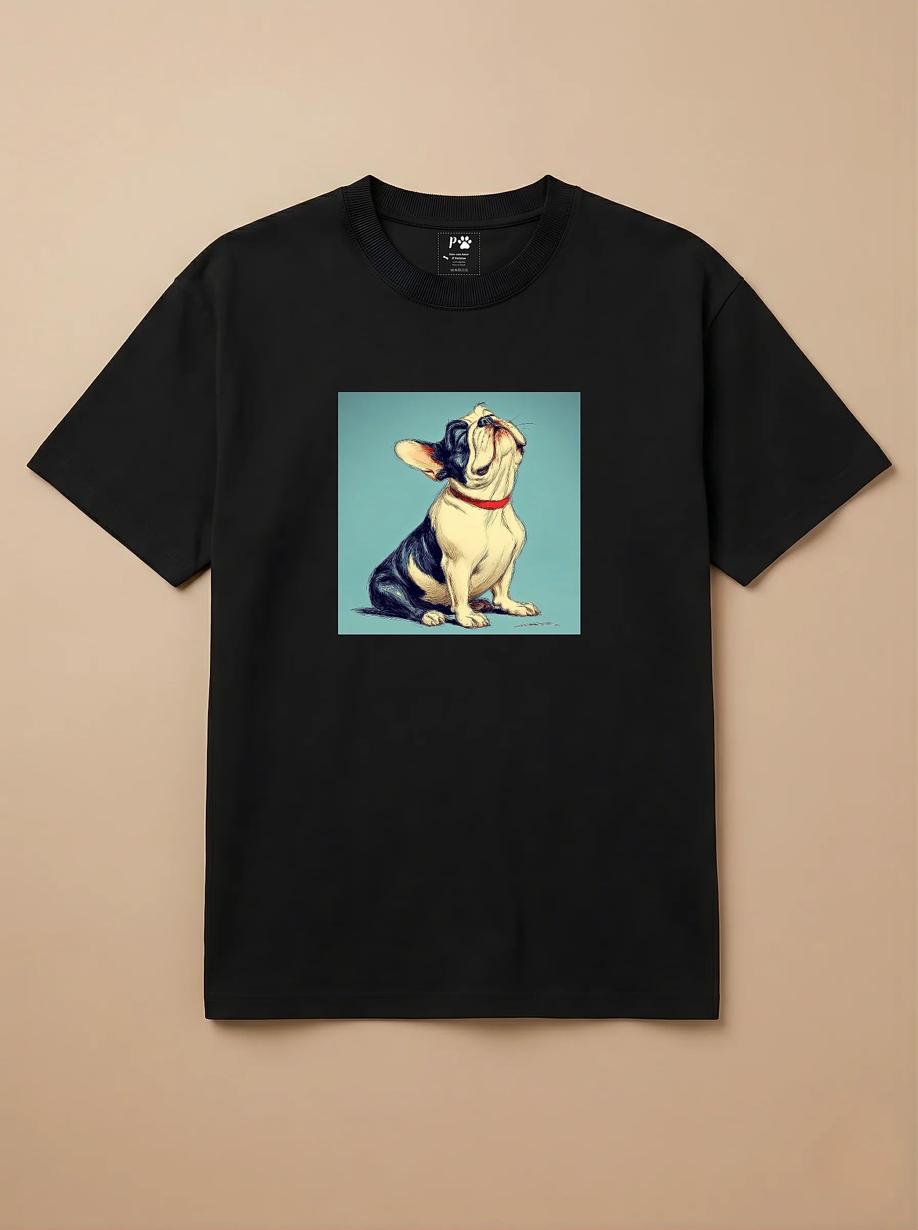 Camisa Desenho Clássico - Bulldog Francês