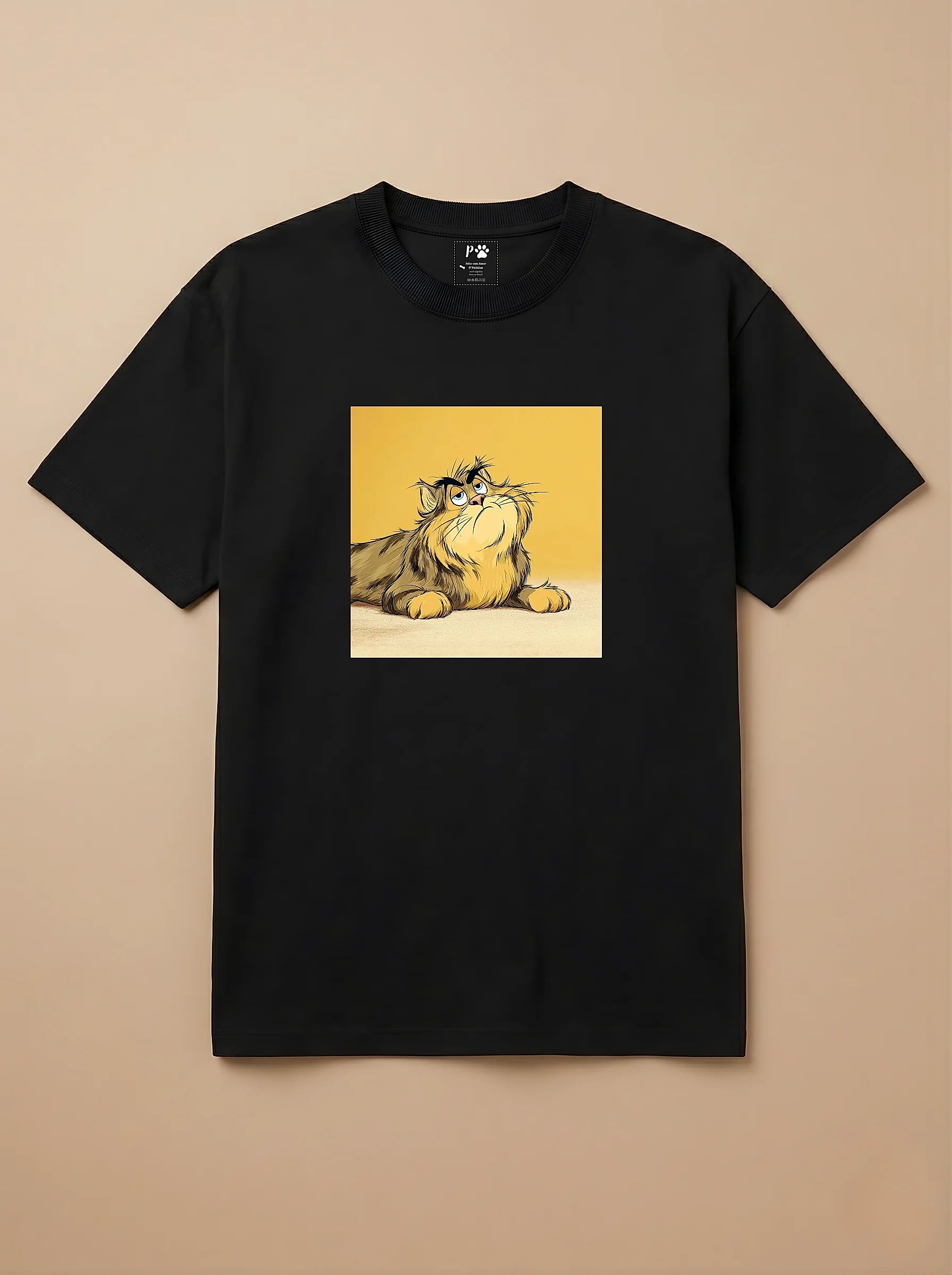 Camisa Desenho Clássico - Gato Maine Coon