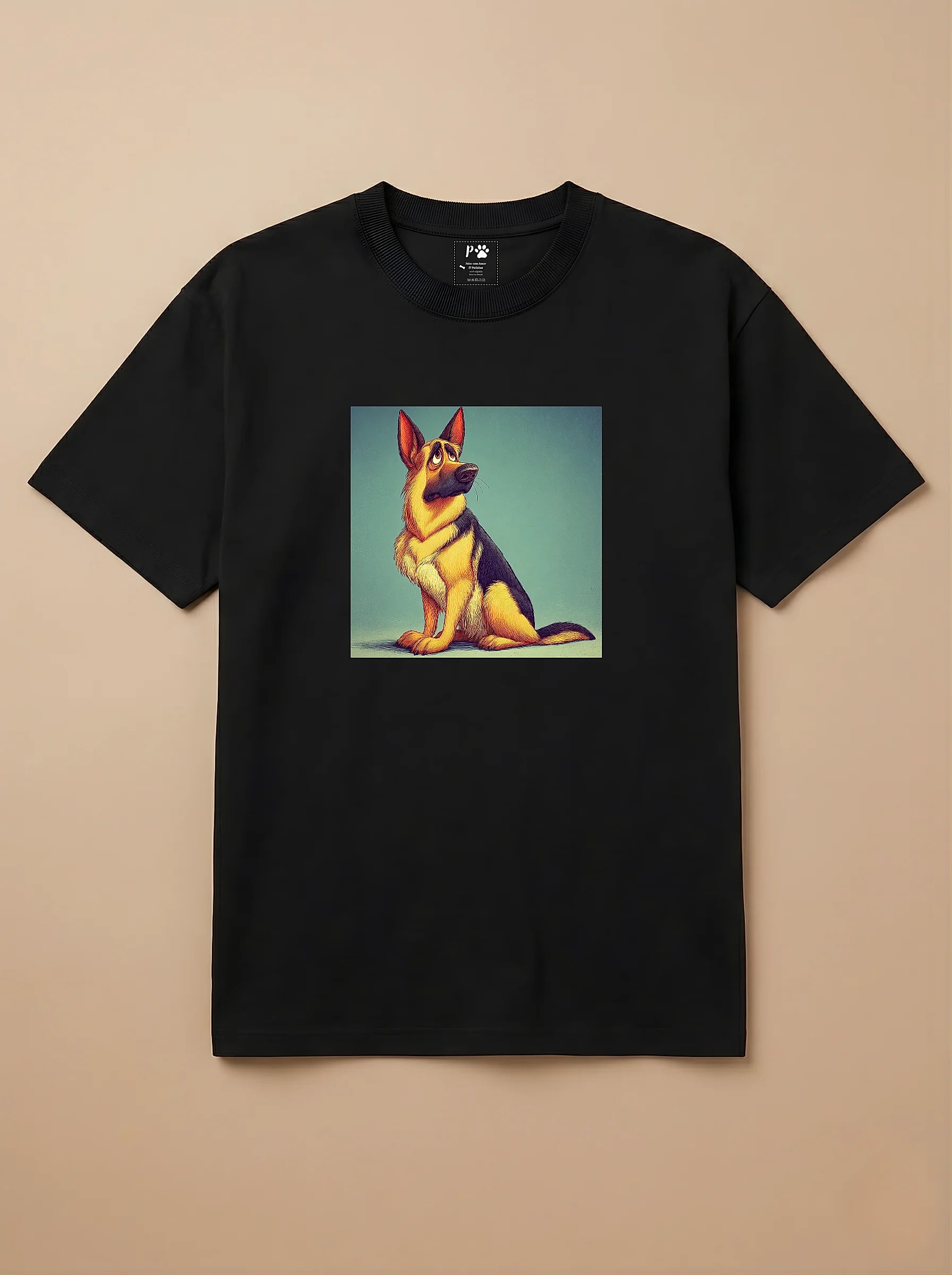 Camisa Desenho Clássico - Pastor Alemão