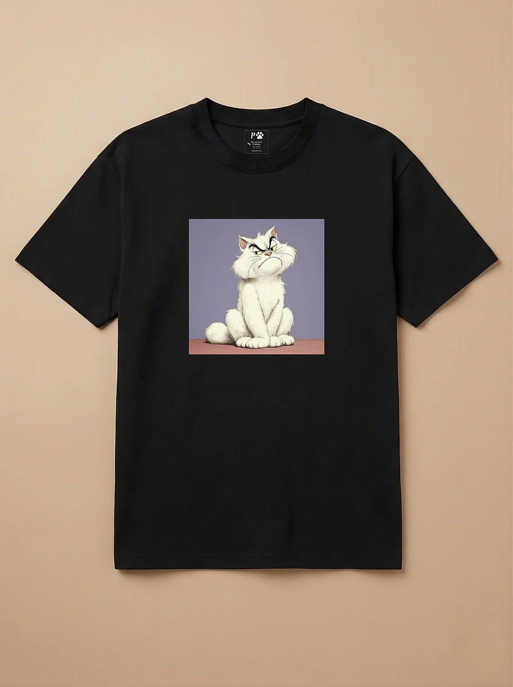 Camisa Desenho Clássico - Gato Persa