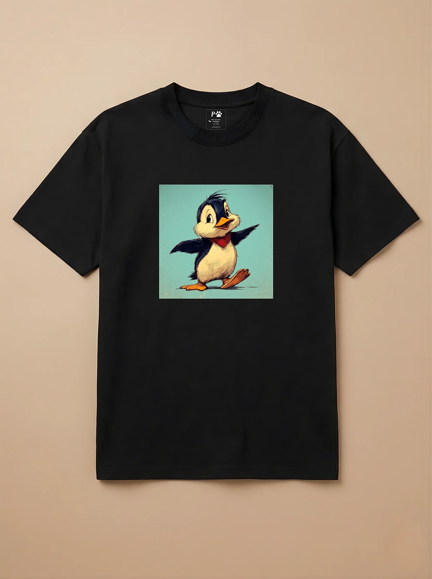 Camisa Desenho Clássico - Pinguim