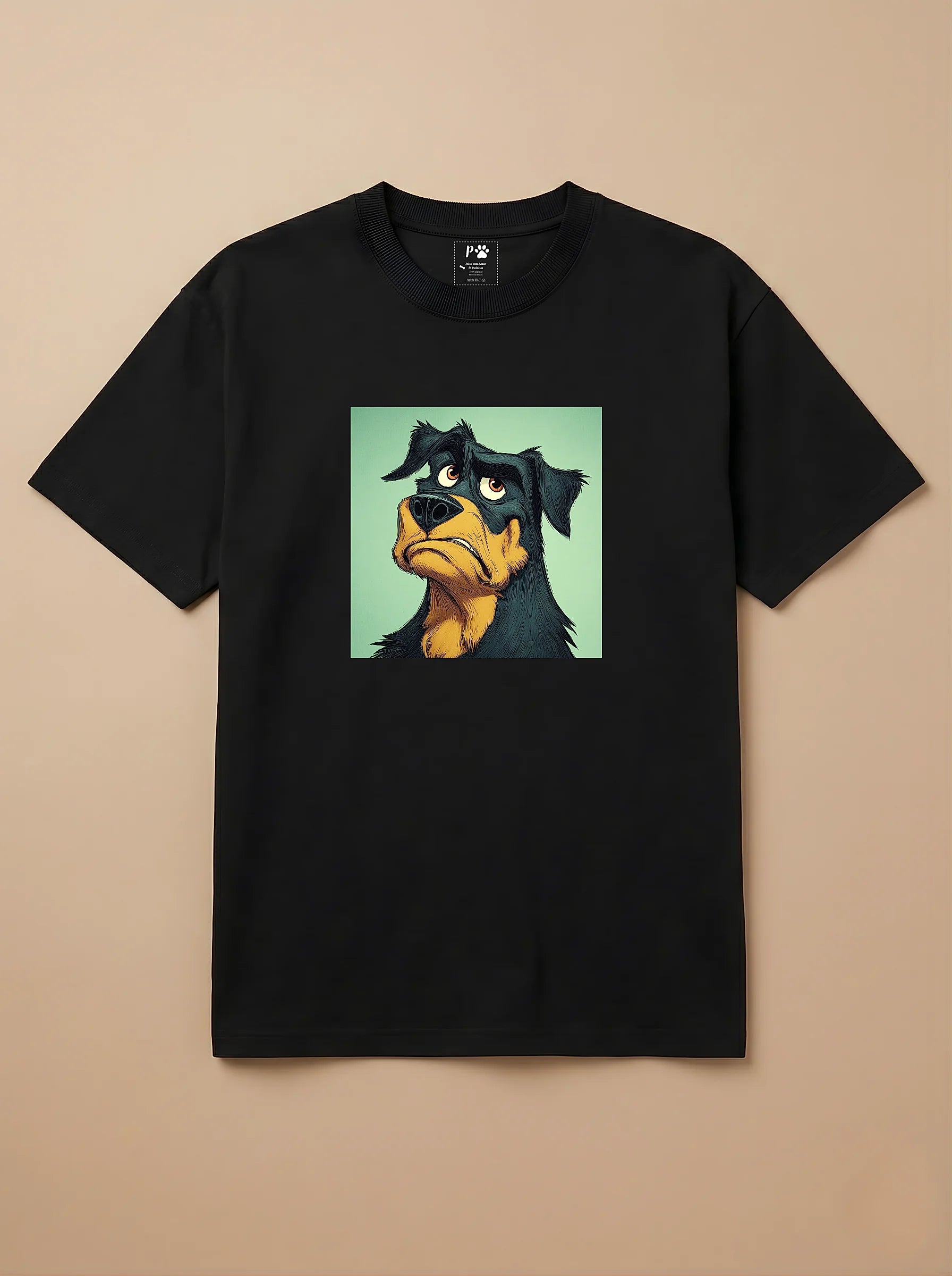 Camisa Desenho Clássico - Rottweiler