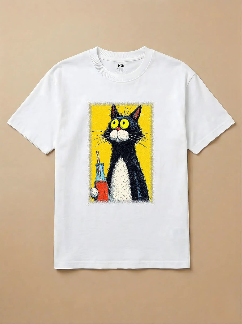 Camisa Drinks - Gato Frajola