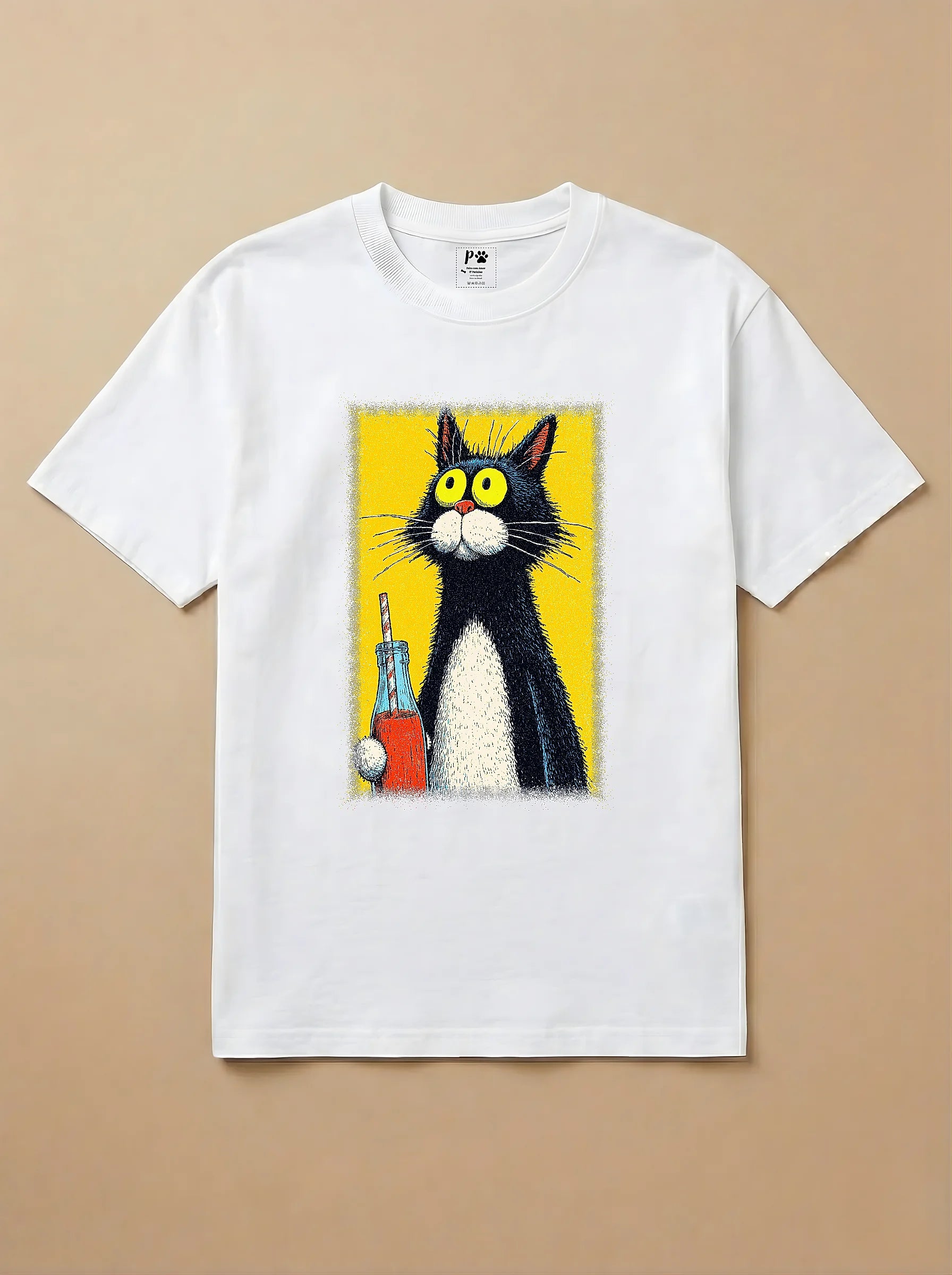 Camisa Drinks - Gato Frajola