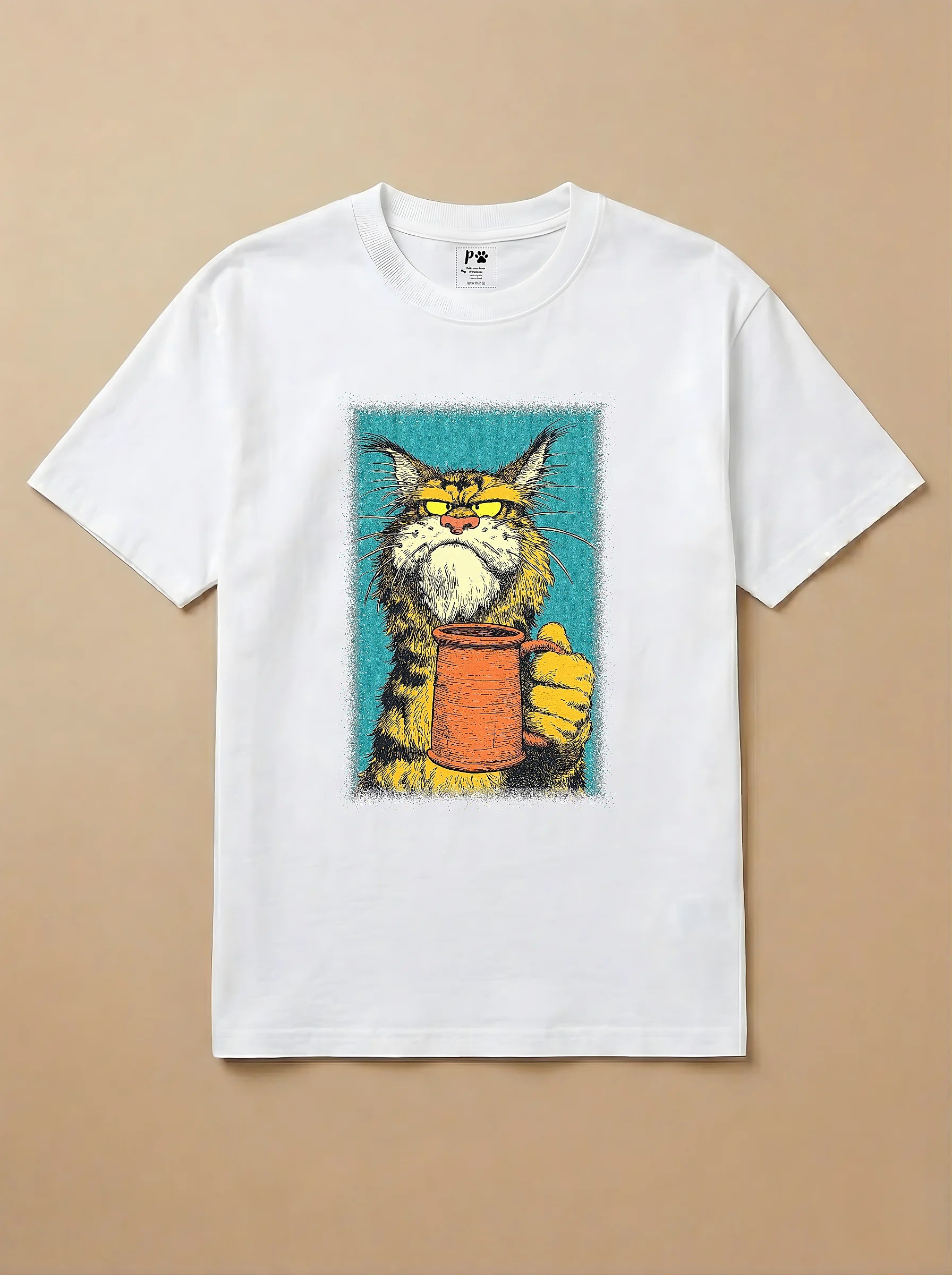 Camisa Drinks - Gato Maine Coon