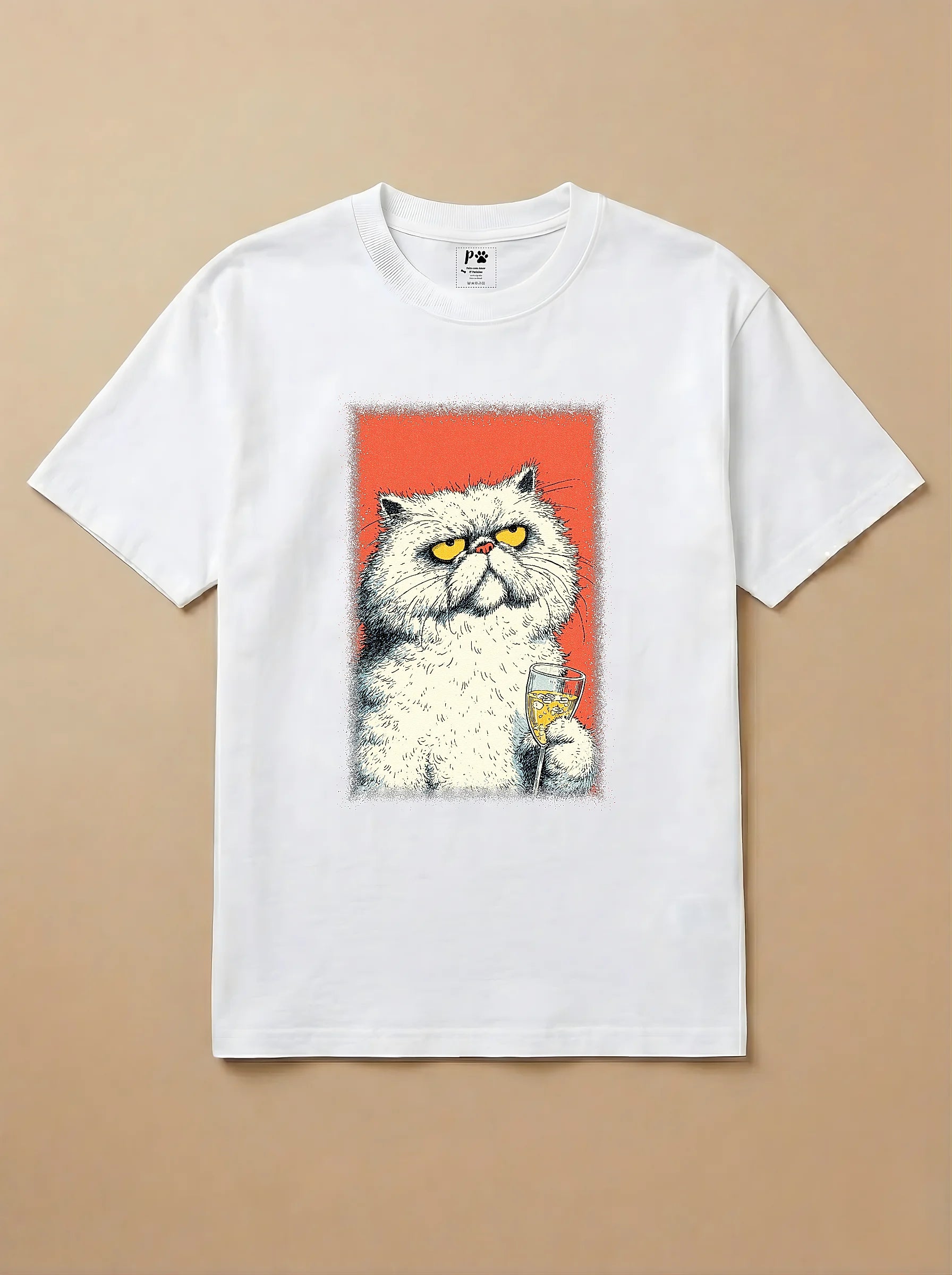 Camisa Drinks - Gato Persa