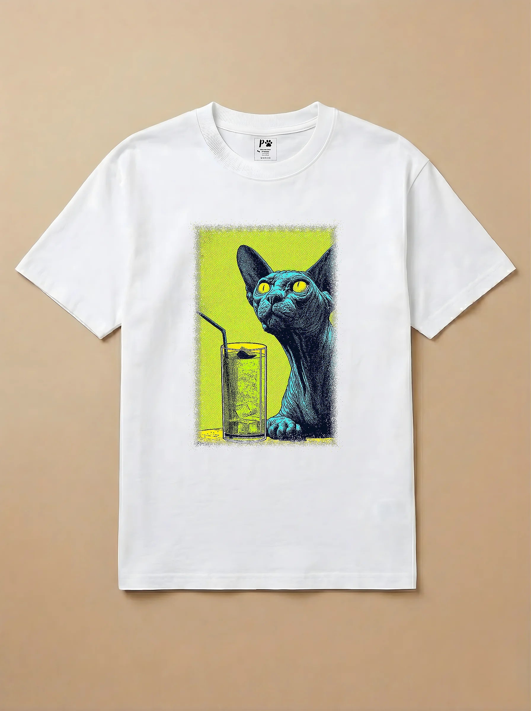 Camisa Drinks - Gato Sphynx