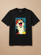 Camisa Drinks - Gato Tricolor